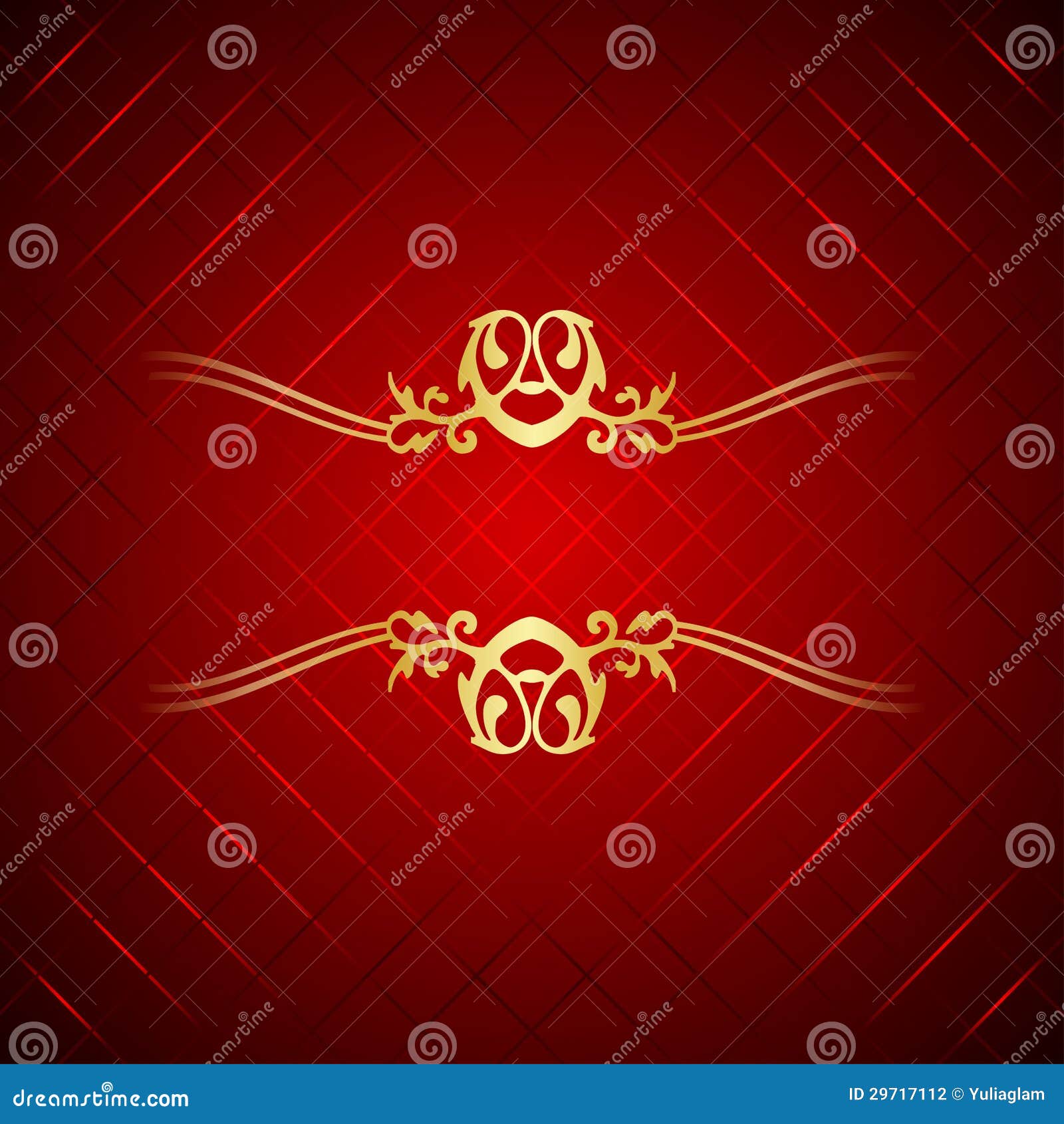 Red & Gold Luxury Background Stock Vector Illustration of frame