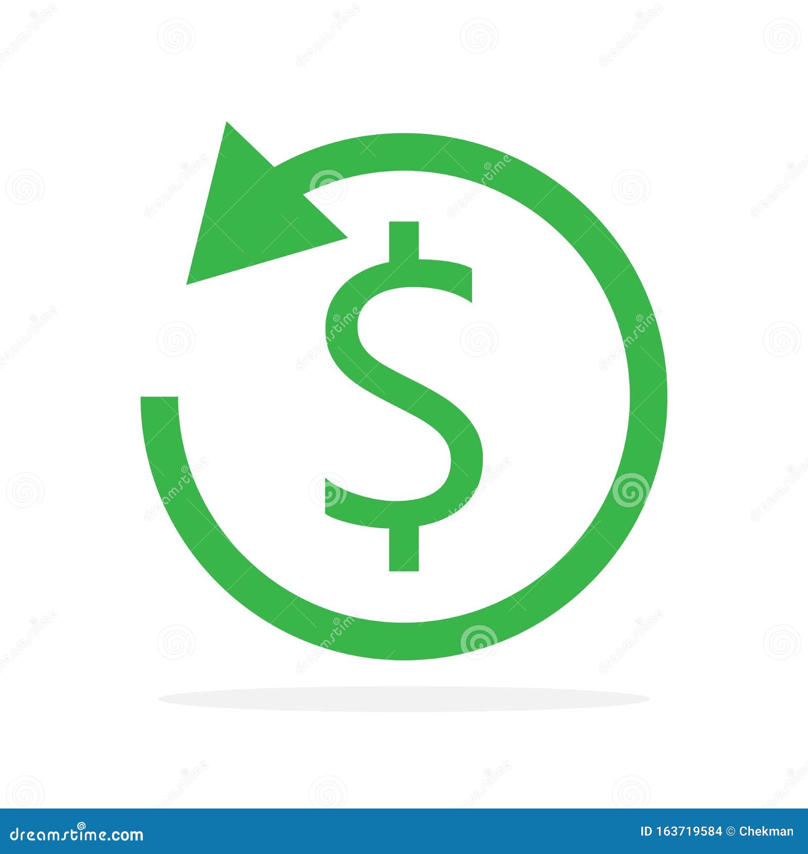 Vector refund money icon stock illustration. Illustration of cashback ...