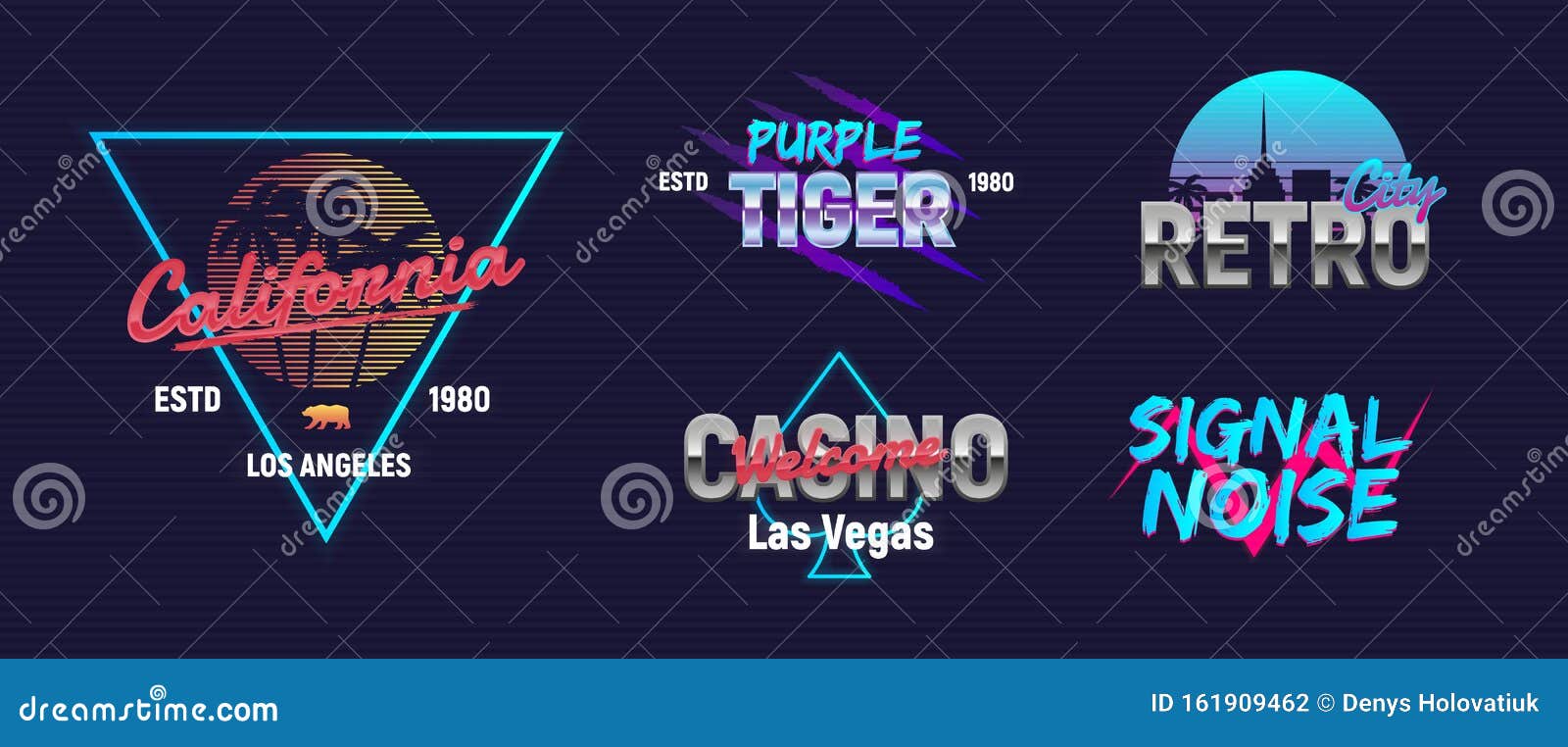 80s logo design