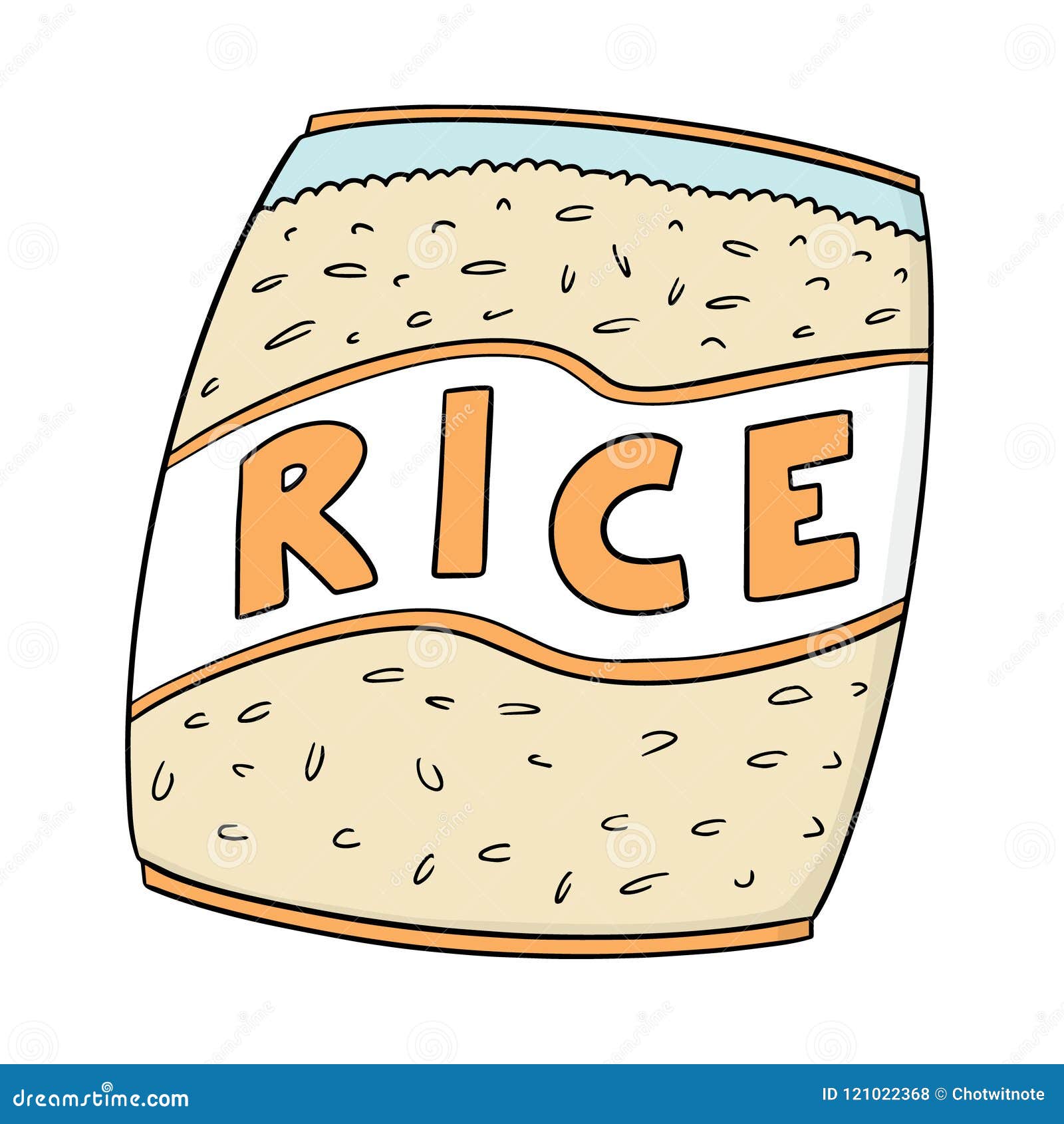Vector of rice bag stock vector. Illustration of grain - 121022368 Vector of rice bag stock vector. Illustration of grain - 121022368
