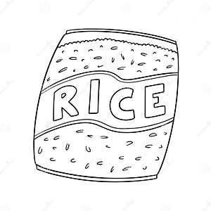 Vector Of Rice Bag CartoonDealer 121022367