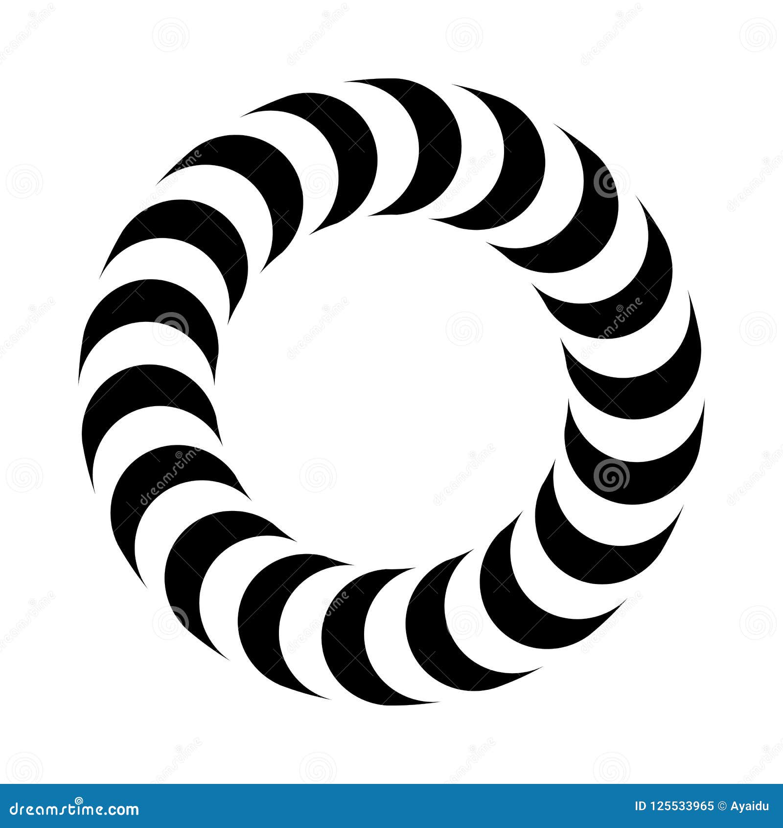 Vector Ring Optical Illusion of Volume Stock Vector Illustration of