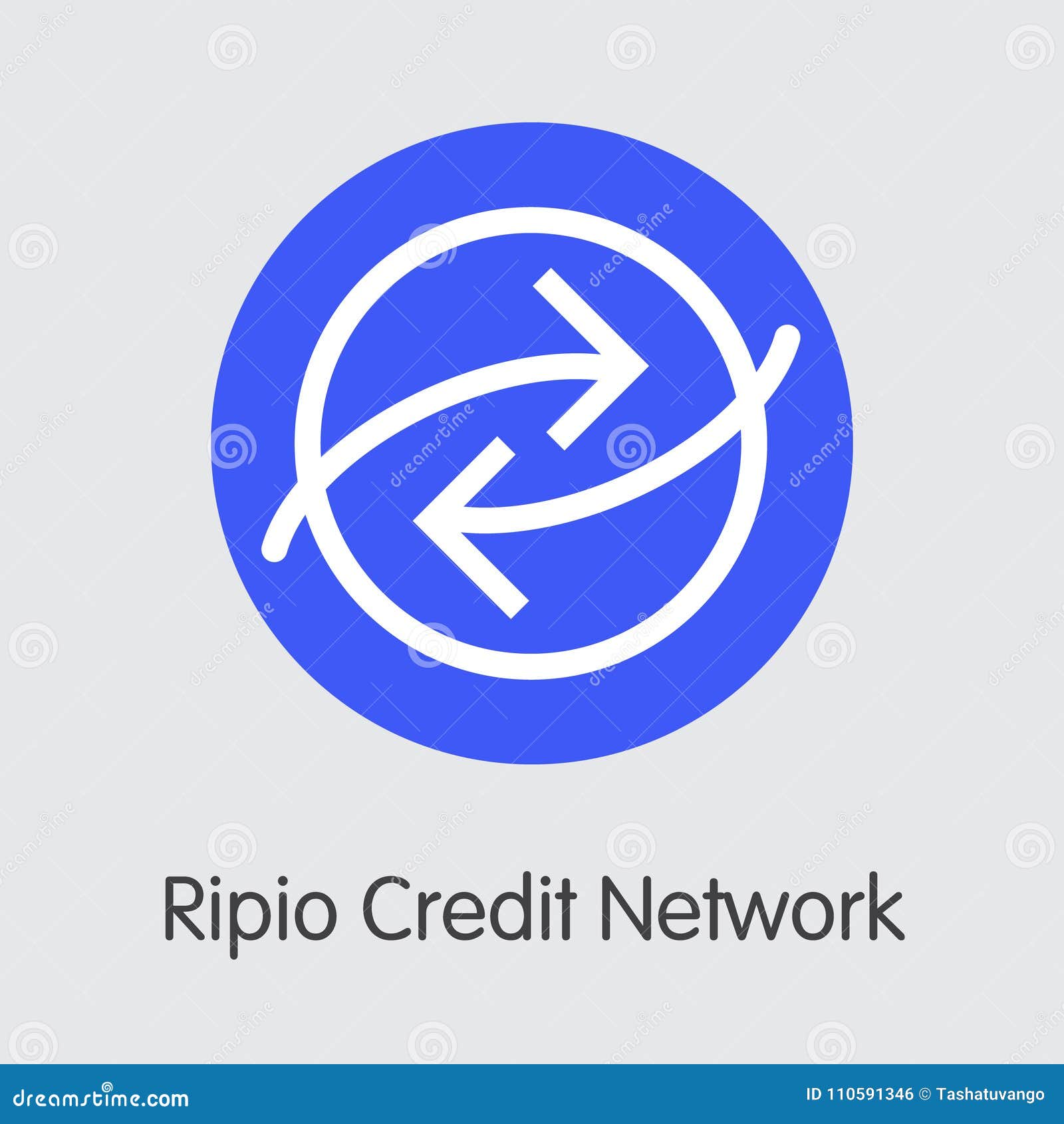 Ripio Credit Network Virtual Currency - Vector Illustration. Stock Vector -  Illustration of distributed, currency: 110591346