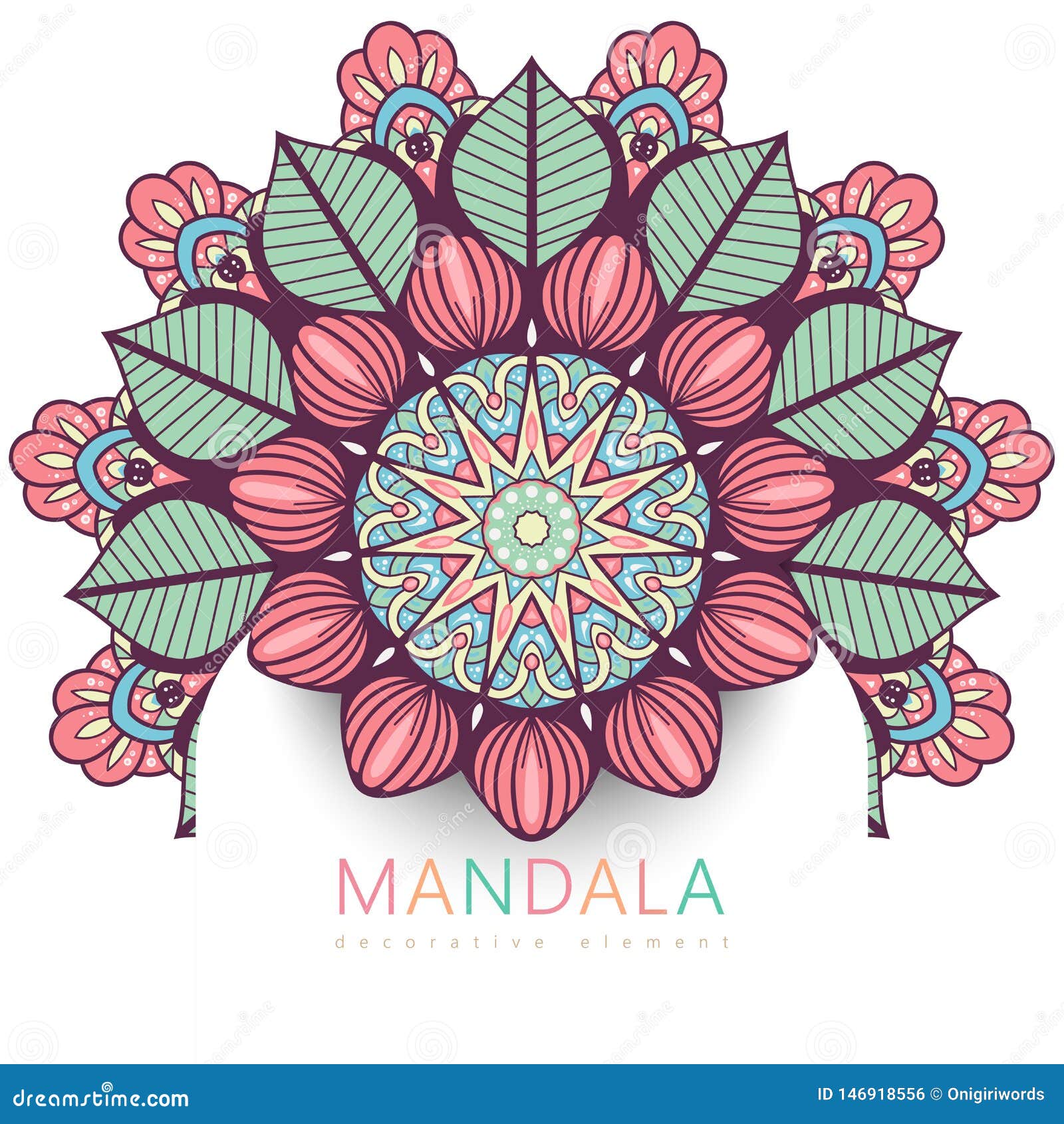 Download Vector Round Abstract Circle. Mandala Style. Stock Vector ...