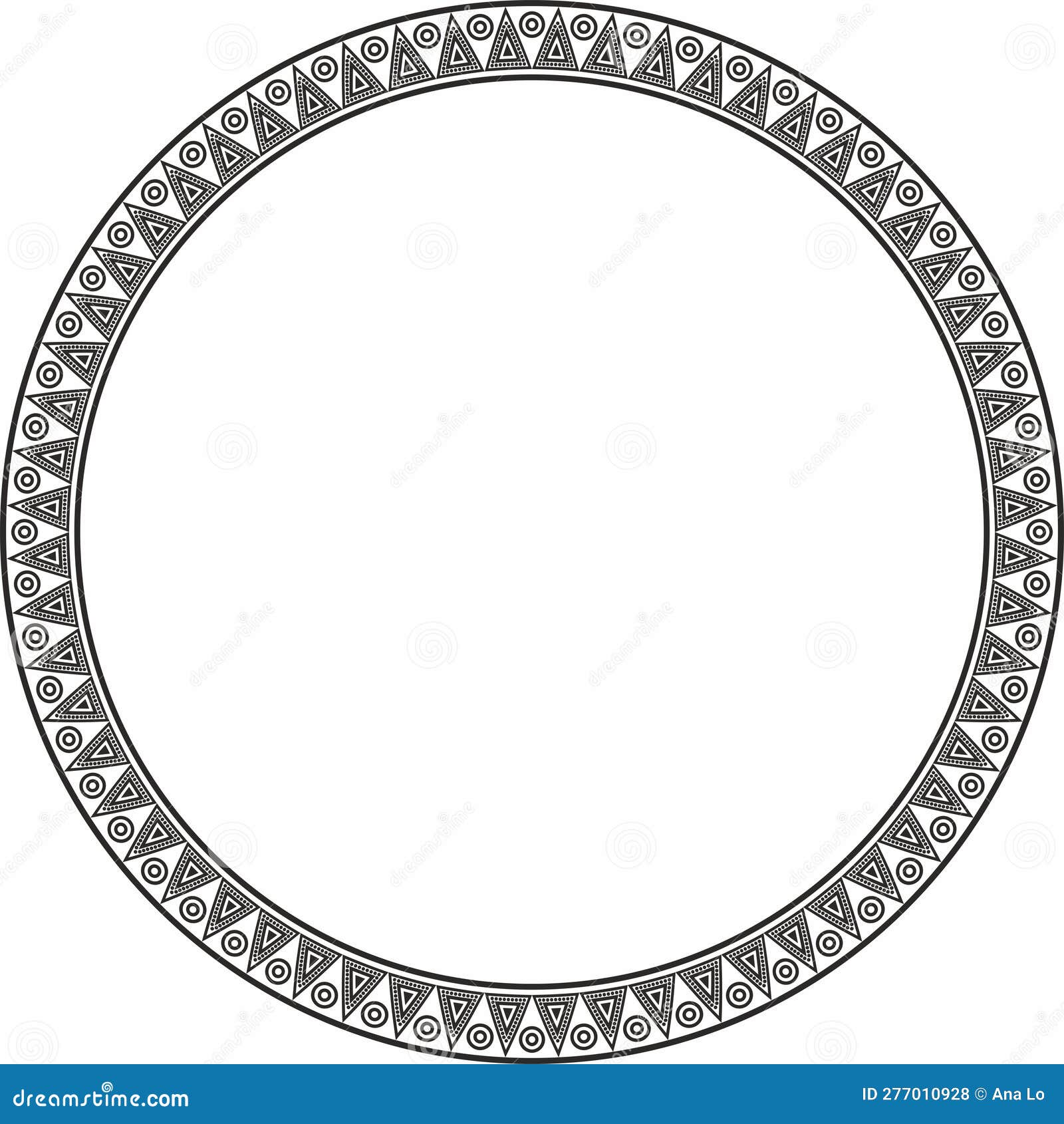  round indian patterns. national circle ornaments, borders, frames. monochrome decorations of the peoples of south america