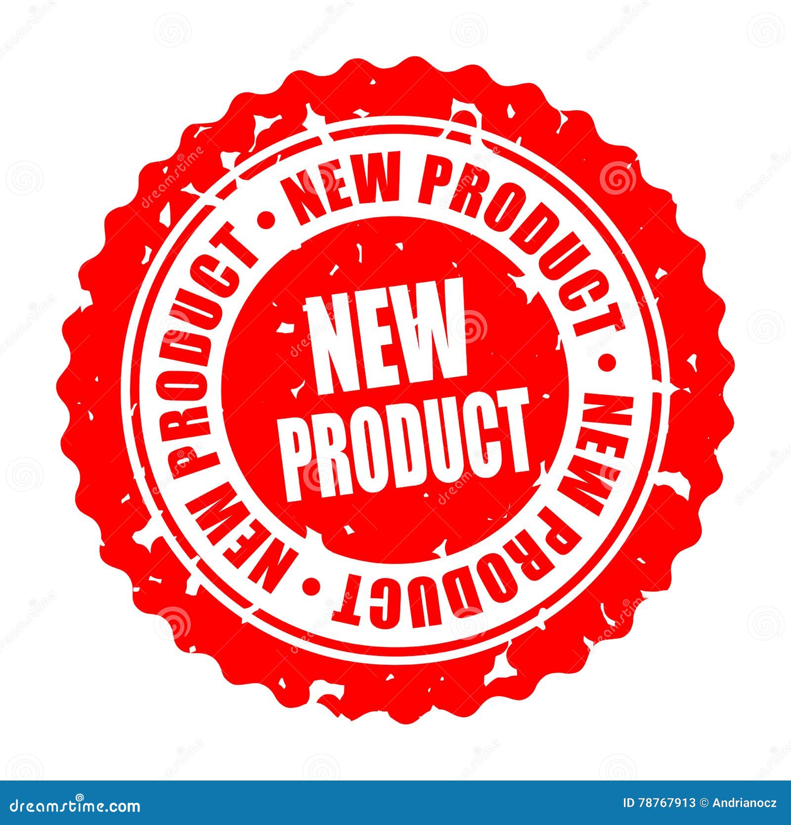 Vector round stamp NEW PRODUCT. Vector illustration round stamp NEW PRODUCT