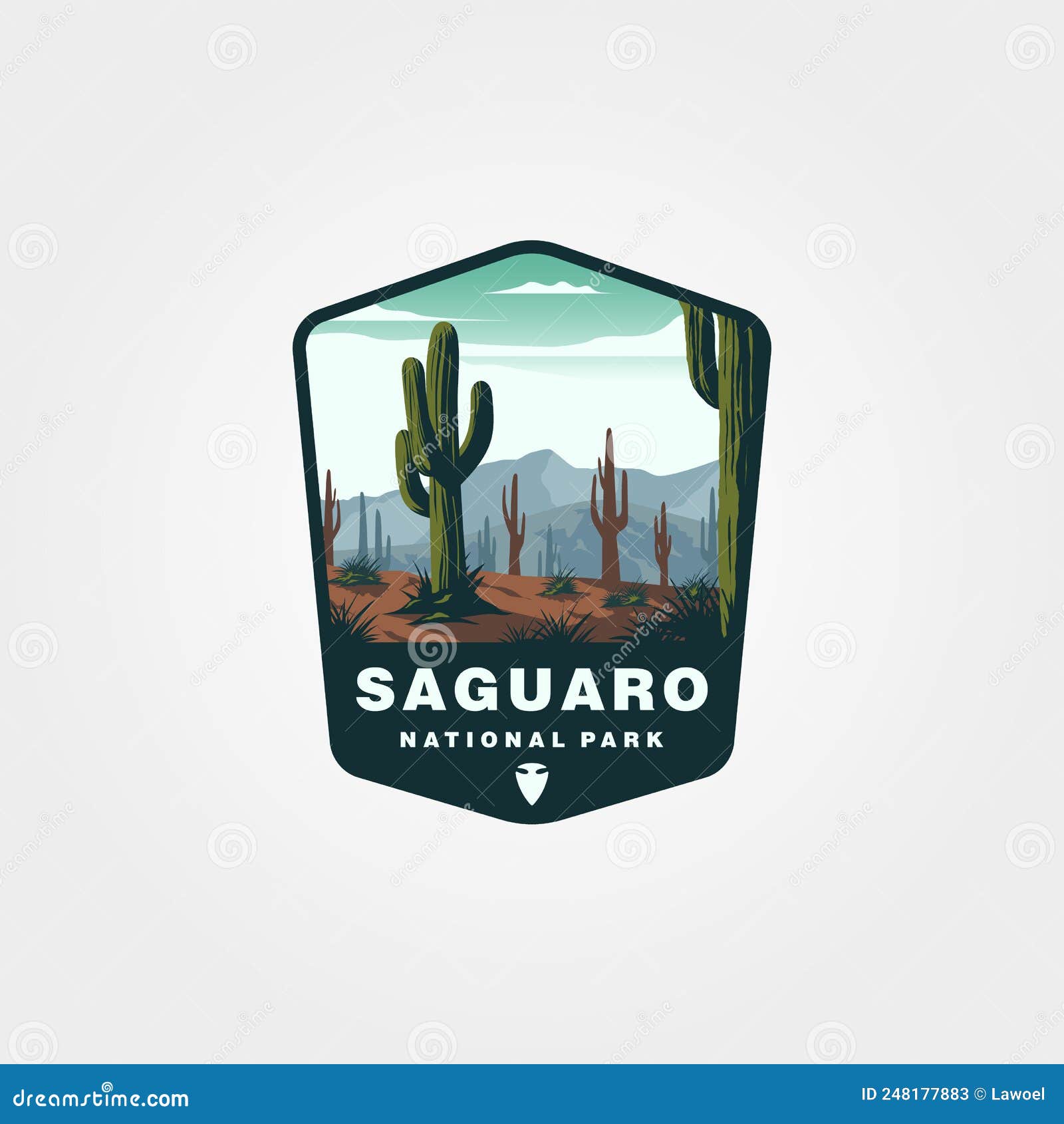  of saguaro national park logo patch    