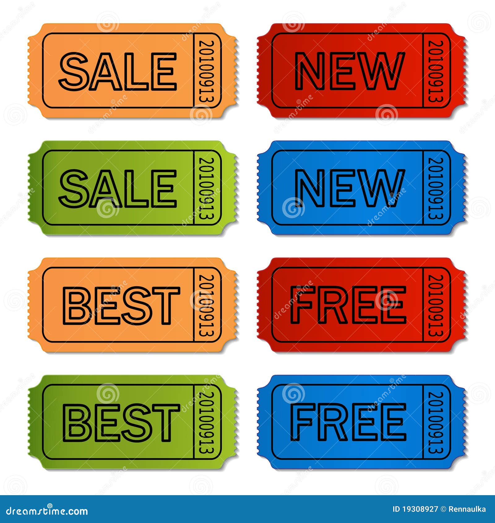 Vector sale tickets stock vector. Illustration of entrance 19308927