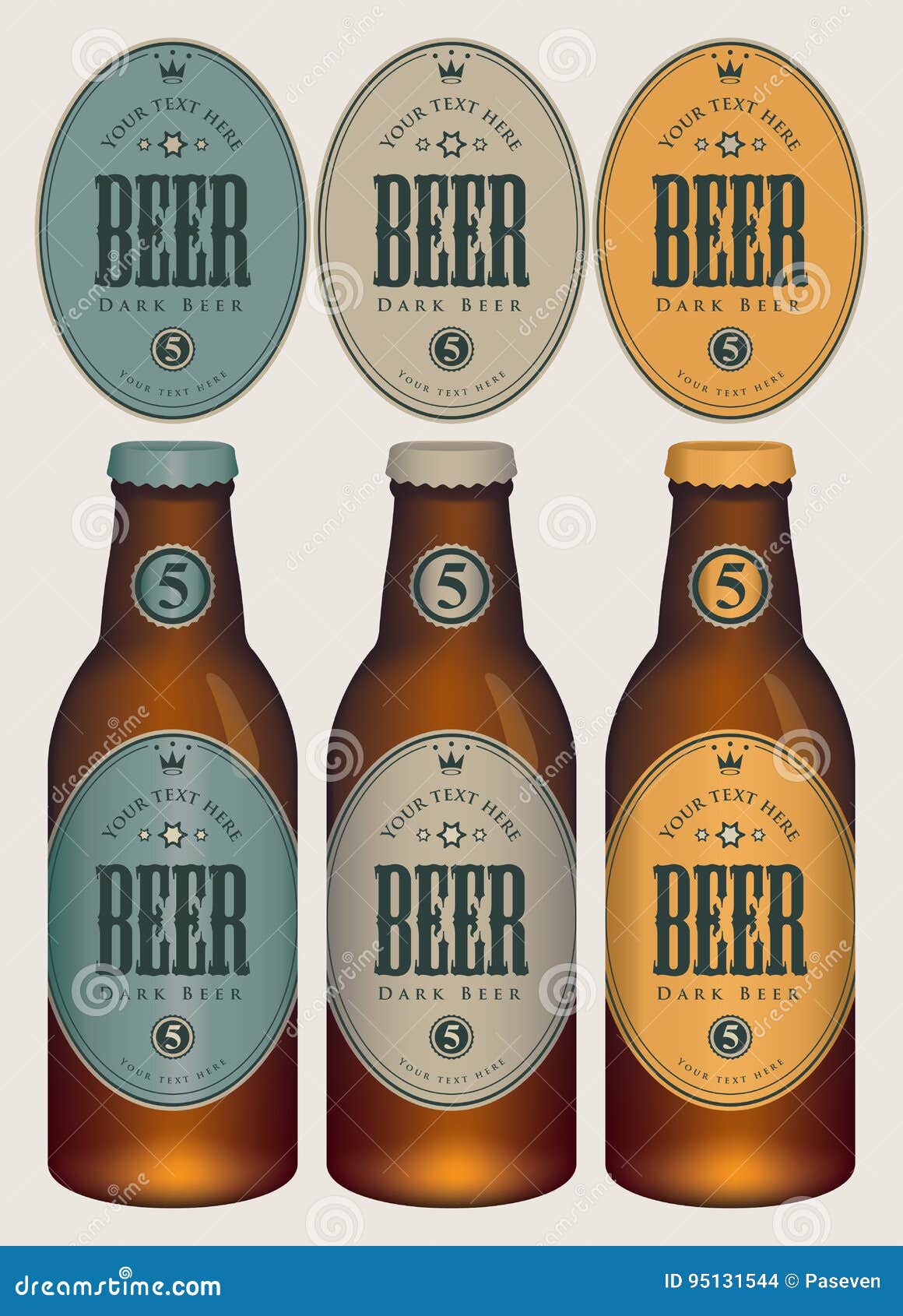 Beer Bottle Labels Template from thumbs.dreamstime.com