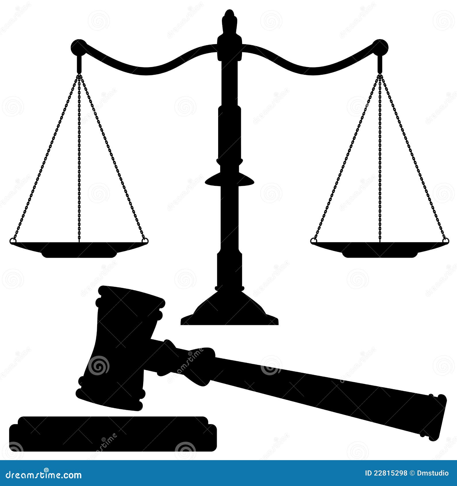 Vector Scales Of Justice And Gavel Stock Vector ...