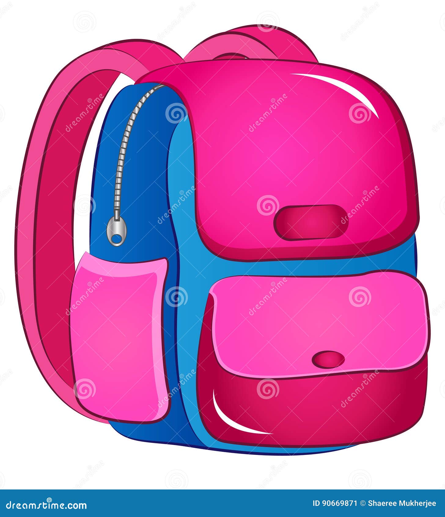 School Backpack Clip Art - School Backpack Vector Image