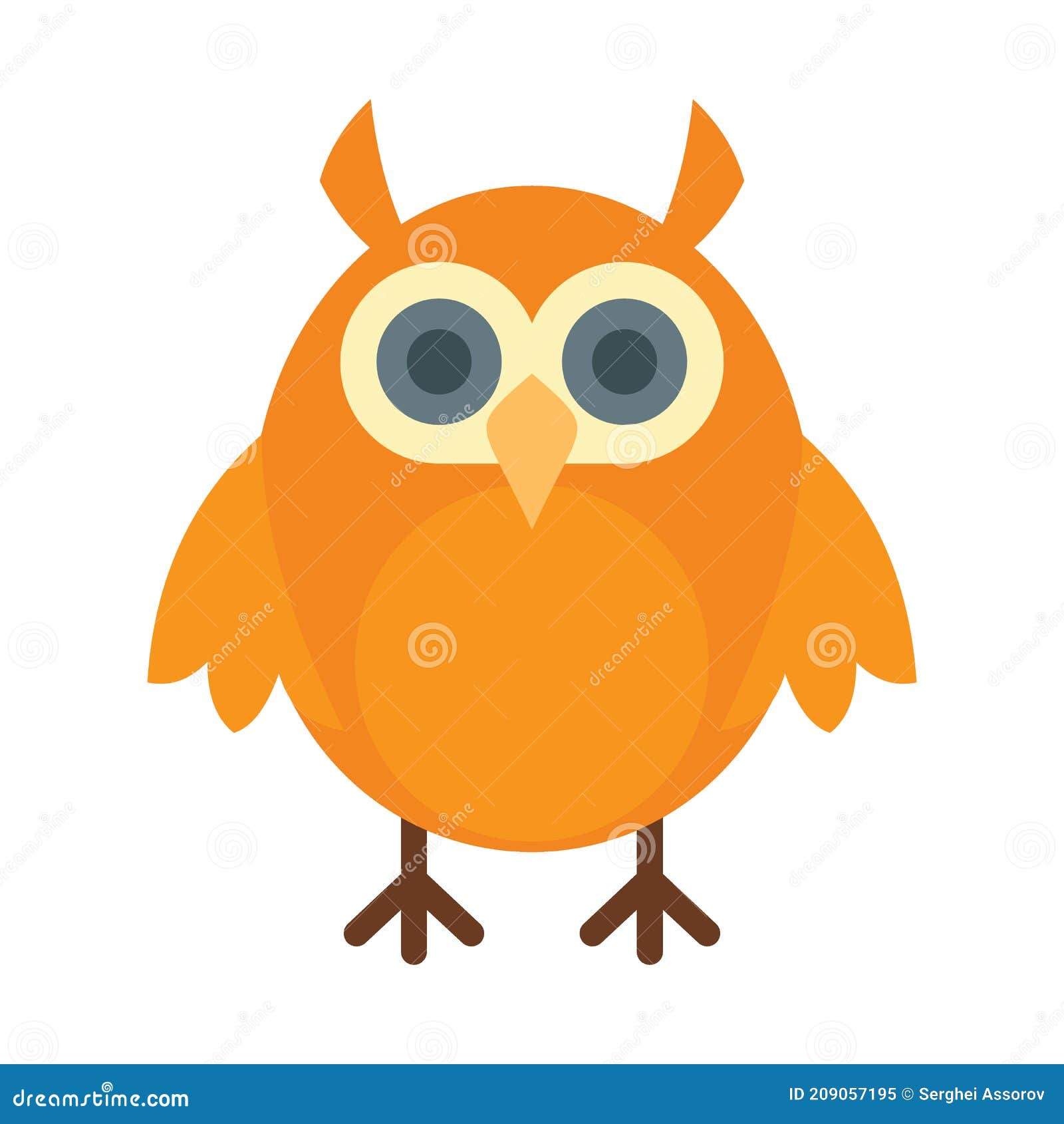  science owl in flat style