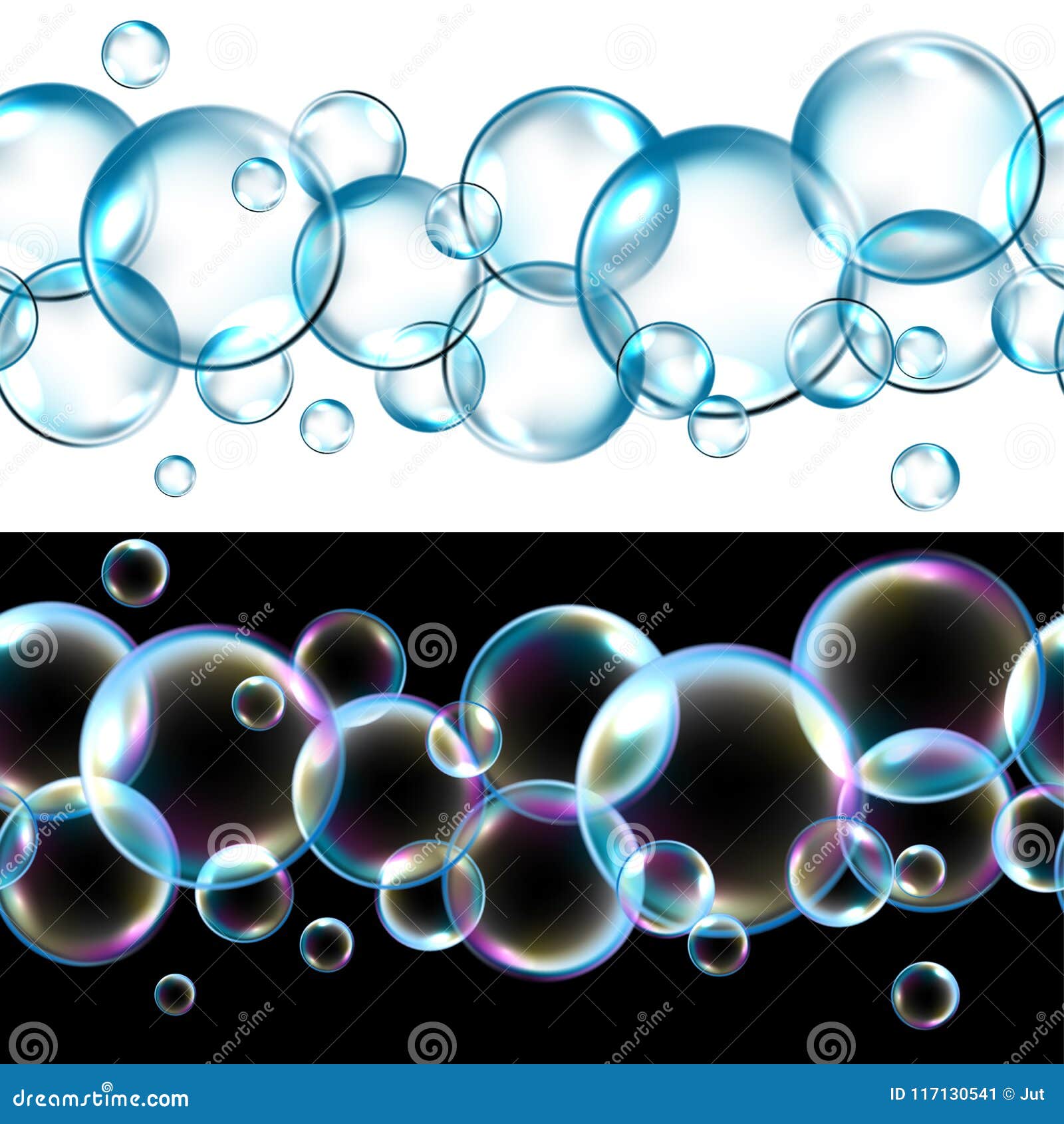 Soap bubbles stock vector. Illustration of bubbles, hygiene - 117130541