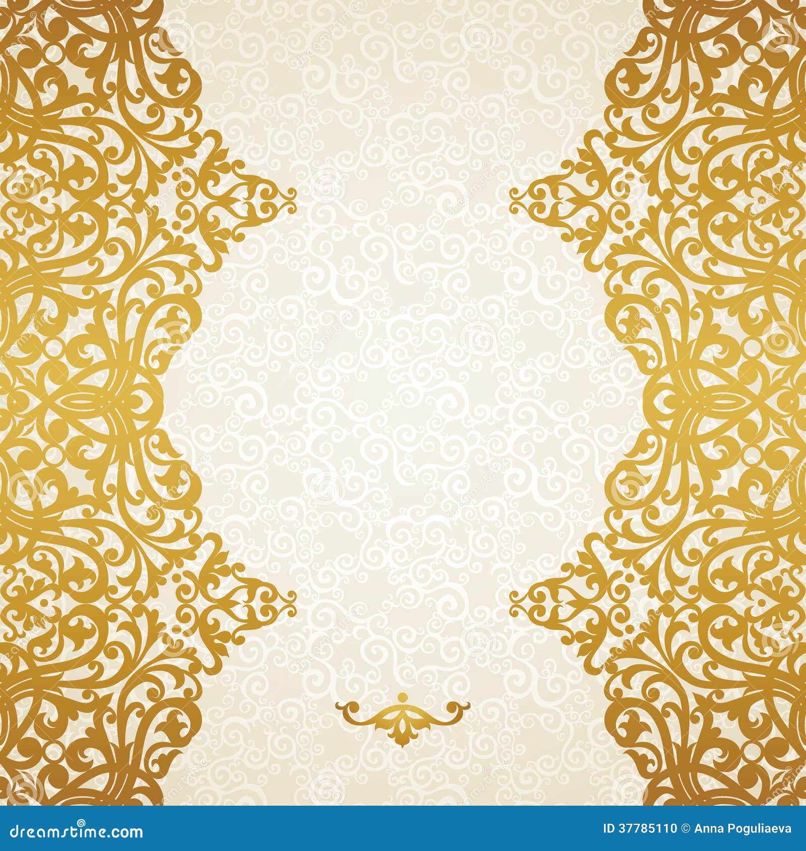 Vector Seamless Border In Victorian Style Stock Photo Vector Seamless Border In Victorian Style Stock Photo