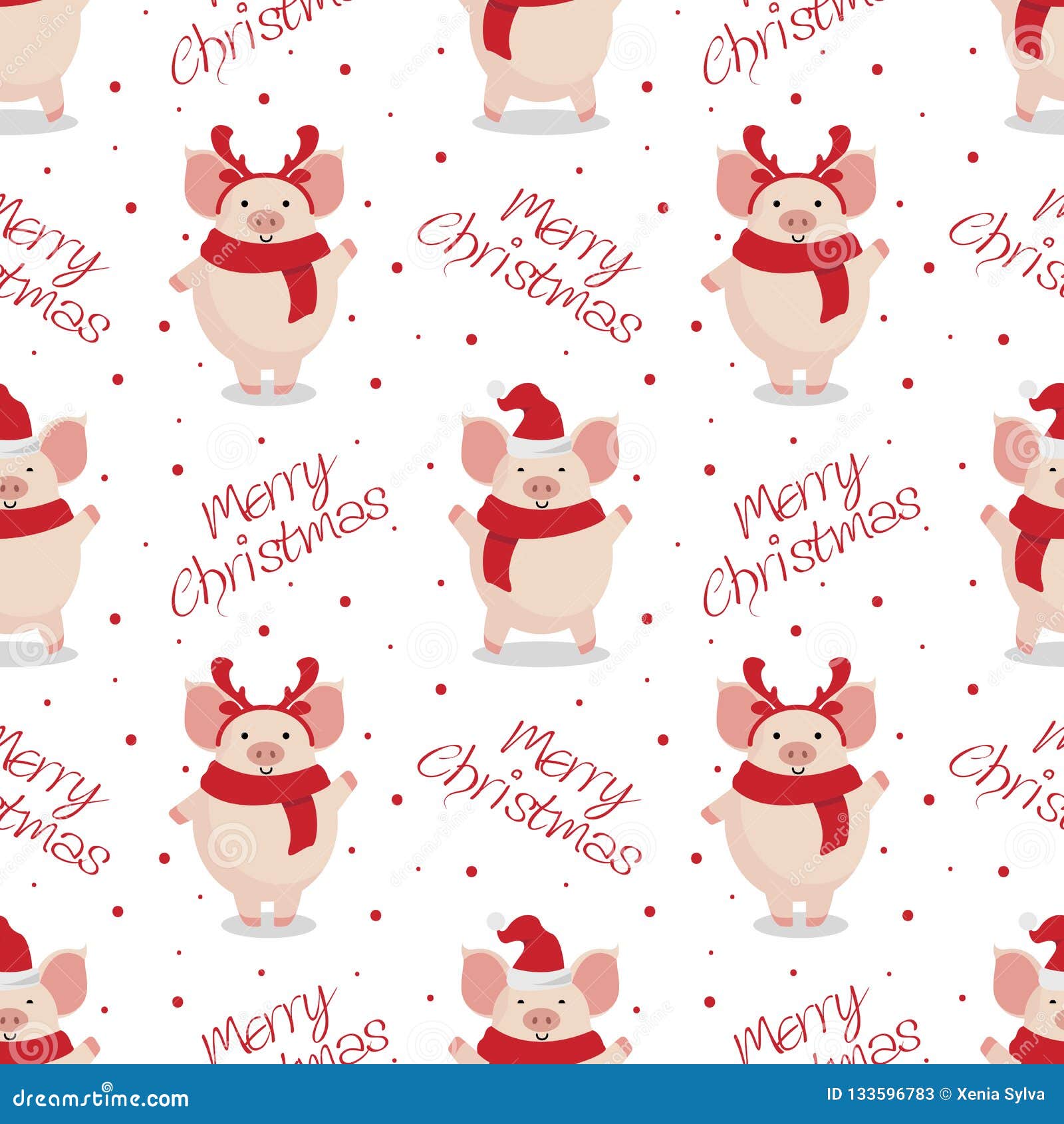 Cute Illustrated Christmas Character Tissue Paper