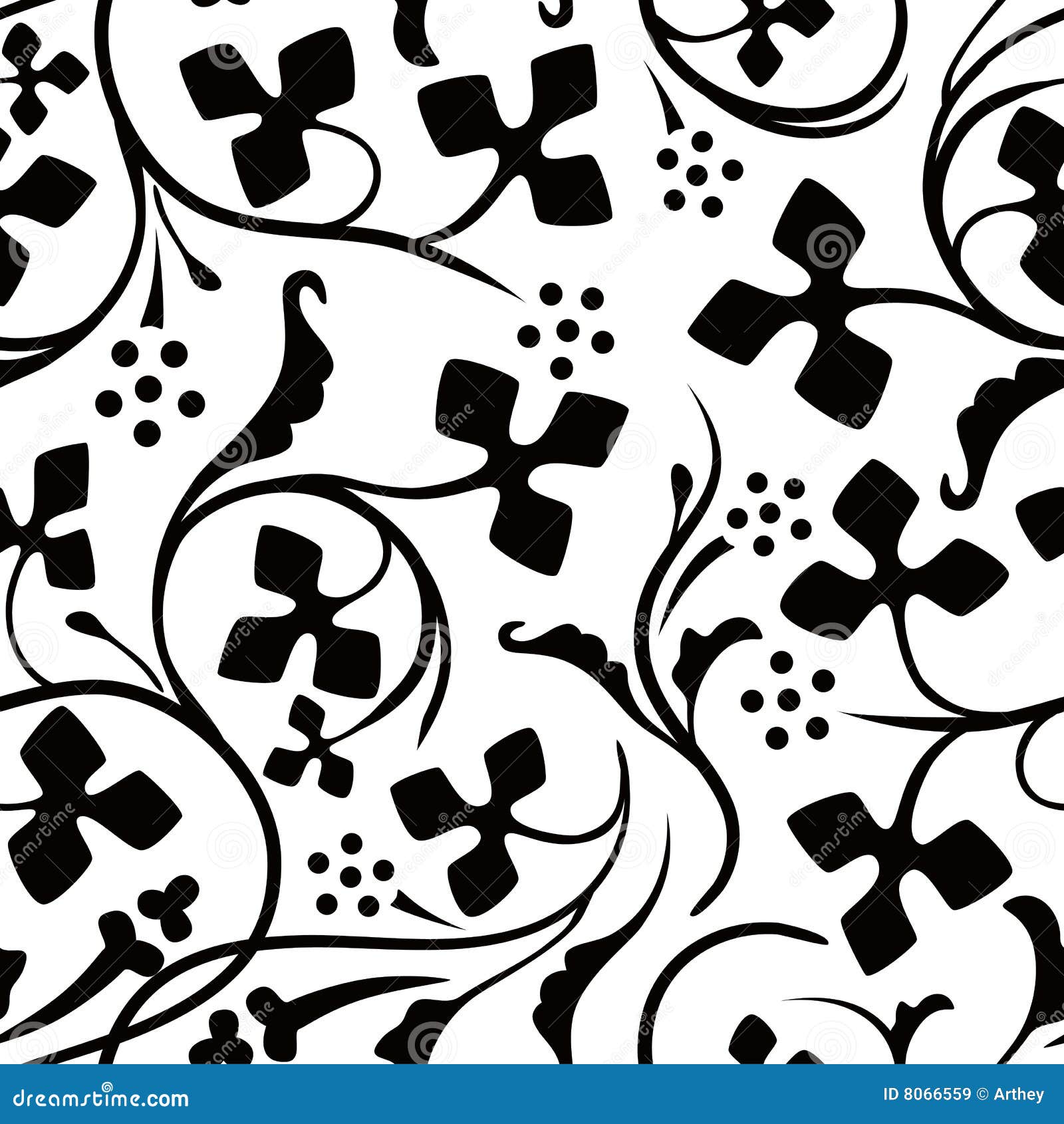 Vector. Seamless Gothic Wallpaper Stock Vector - Illustration of