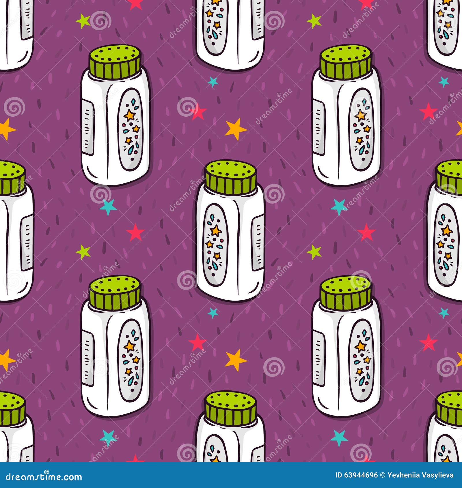 Baby Powder Bottle Clipart Vector Illustration