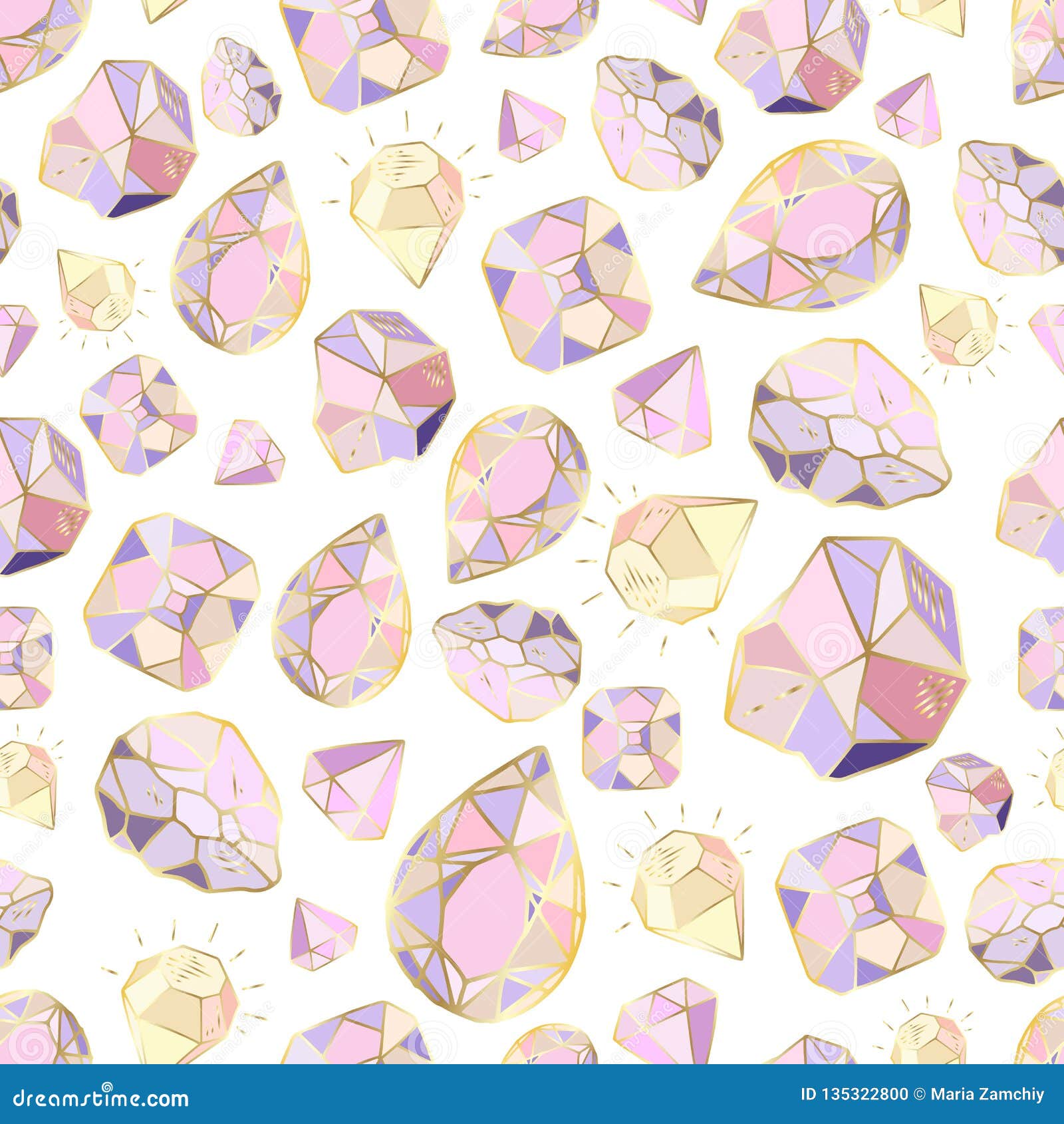 Vector crystals set stock vector. Illustration of paper - 135322800