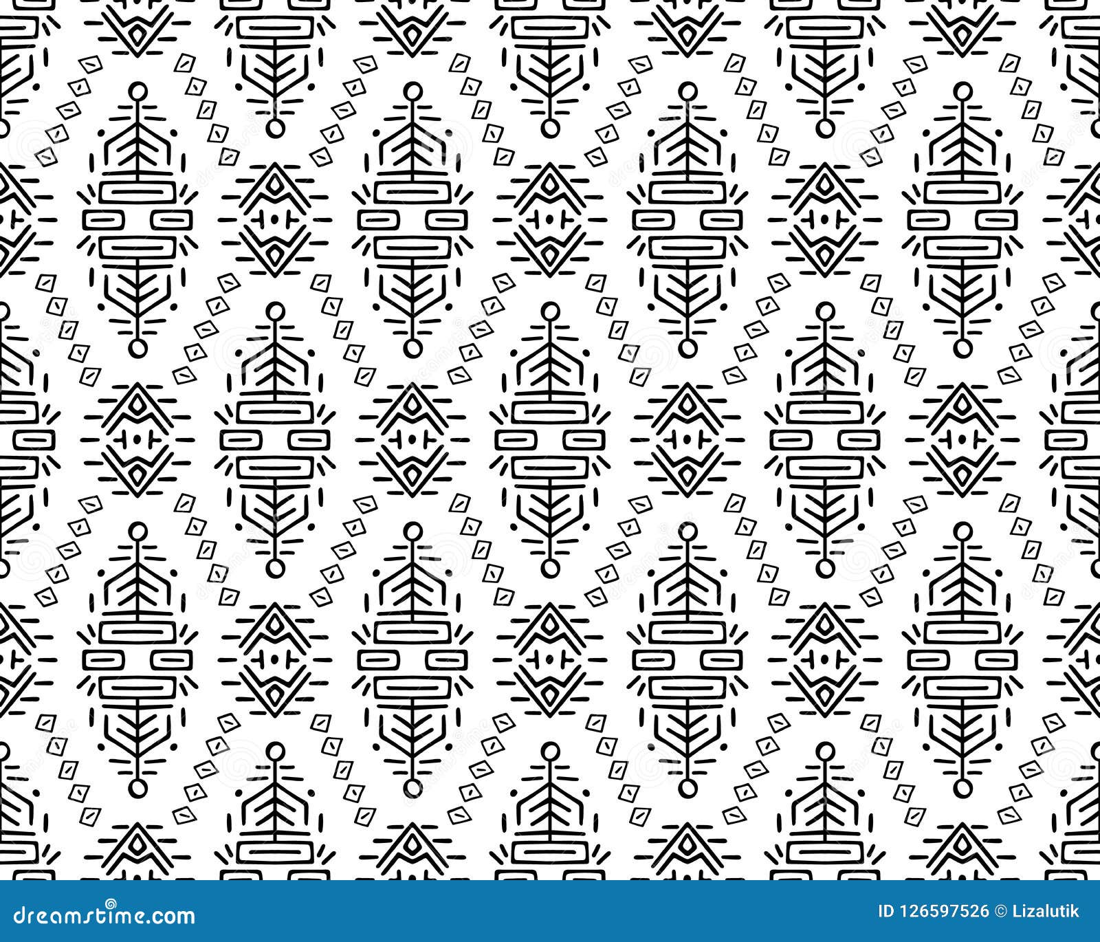 ethnic style  seamless pattern