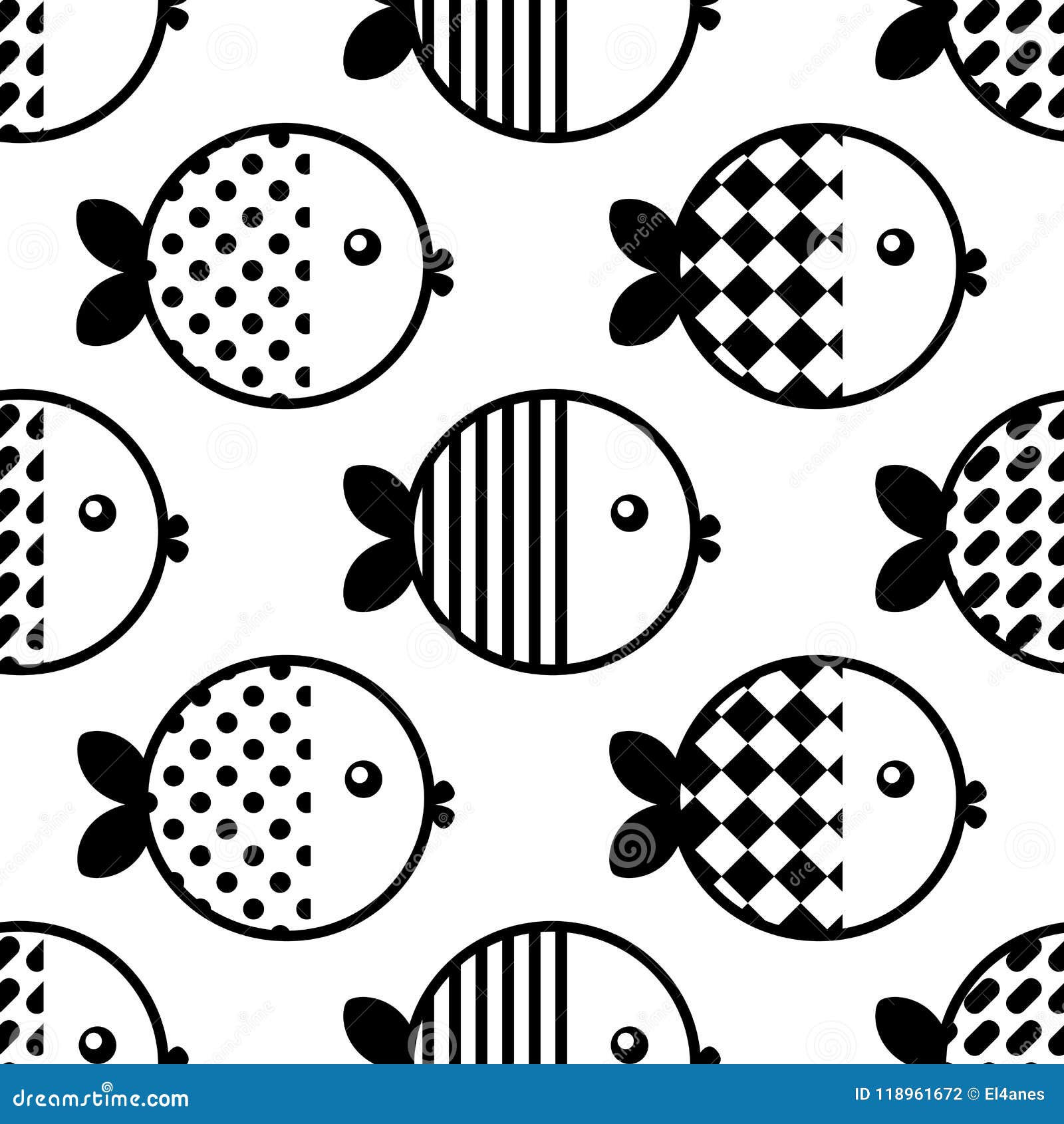 Fish wallpaper. Vector stock vector. Illustration of pond - 118961672