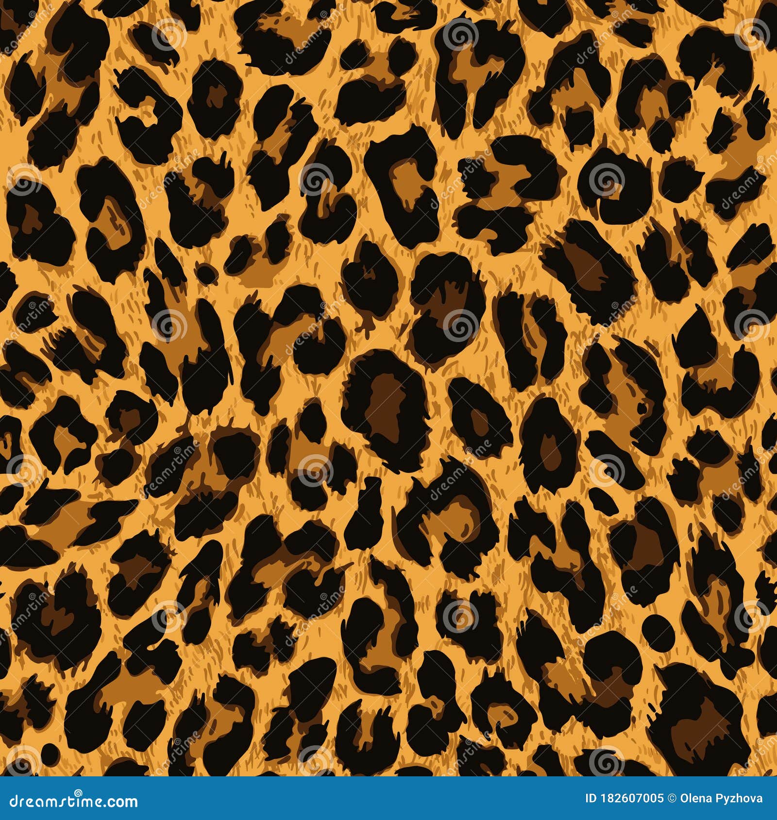 Vector Seamless Pattern Leopard Skin Texture Stock Vector Illustration Of Cloth Abstract 