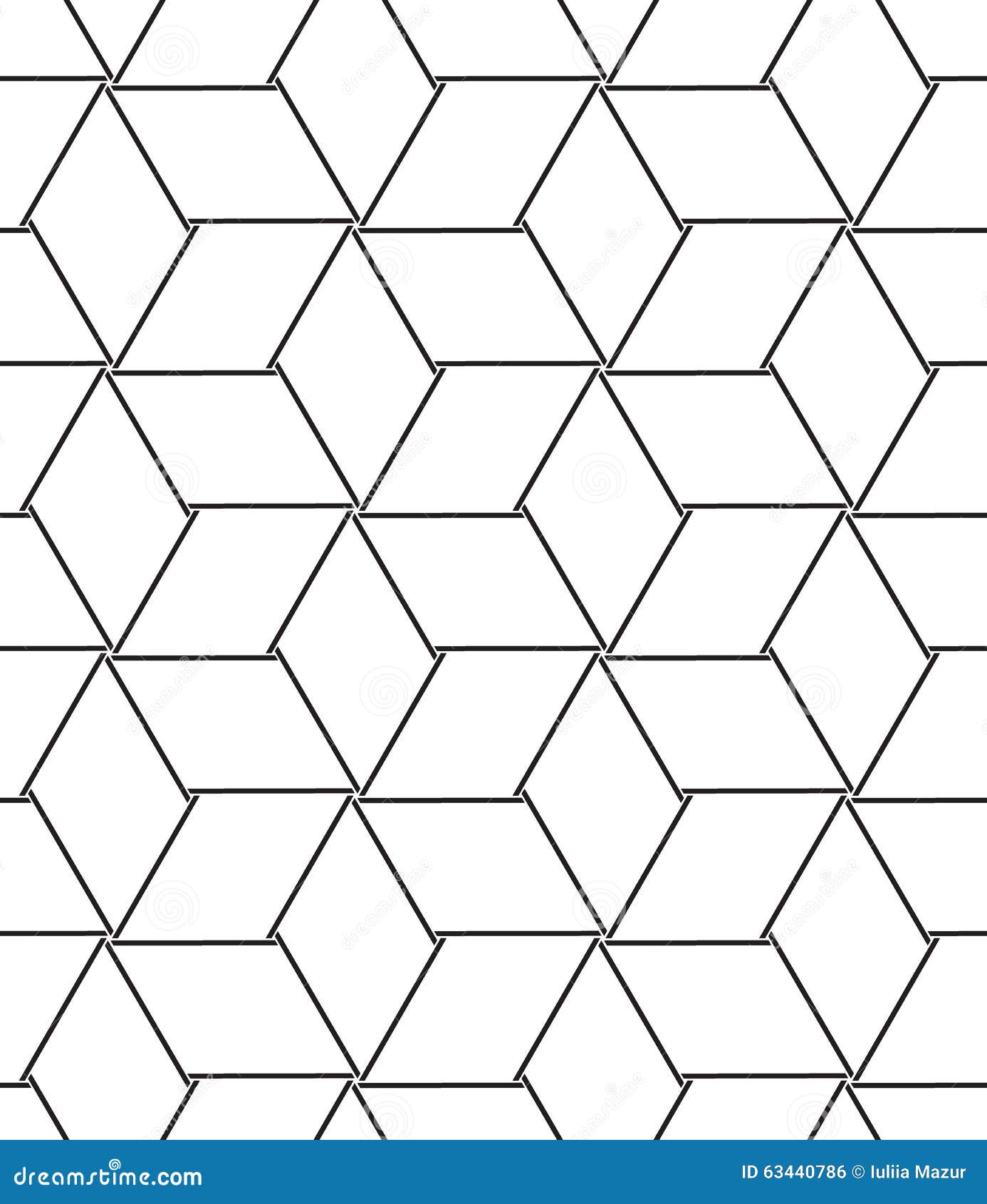 vector seamless pattern modern line geometric background texture lines grid rhombus nodes 63440786