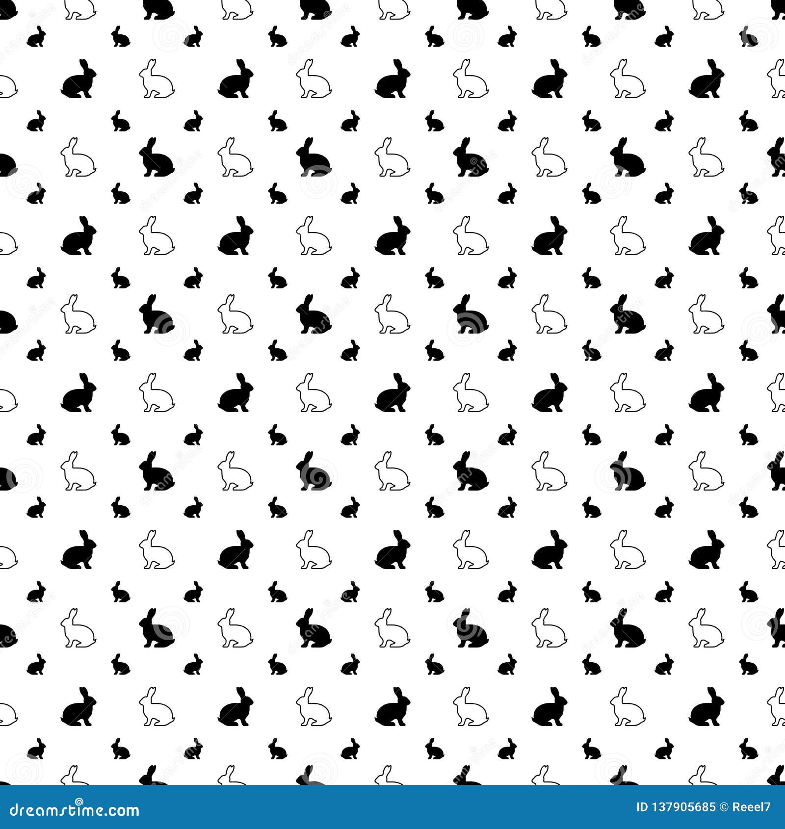 Vector Seamless Pattern Rabbit Icons Texture Black And White Background Monochrome Design Stock Vector Illustration Of Modern Backdrop Vector Seamless Pattern Rabbit Icons Texture Black And White Background Monochrome Design Stock Vector Illustration Of Modern Backdrop