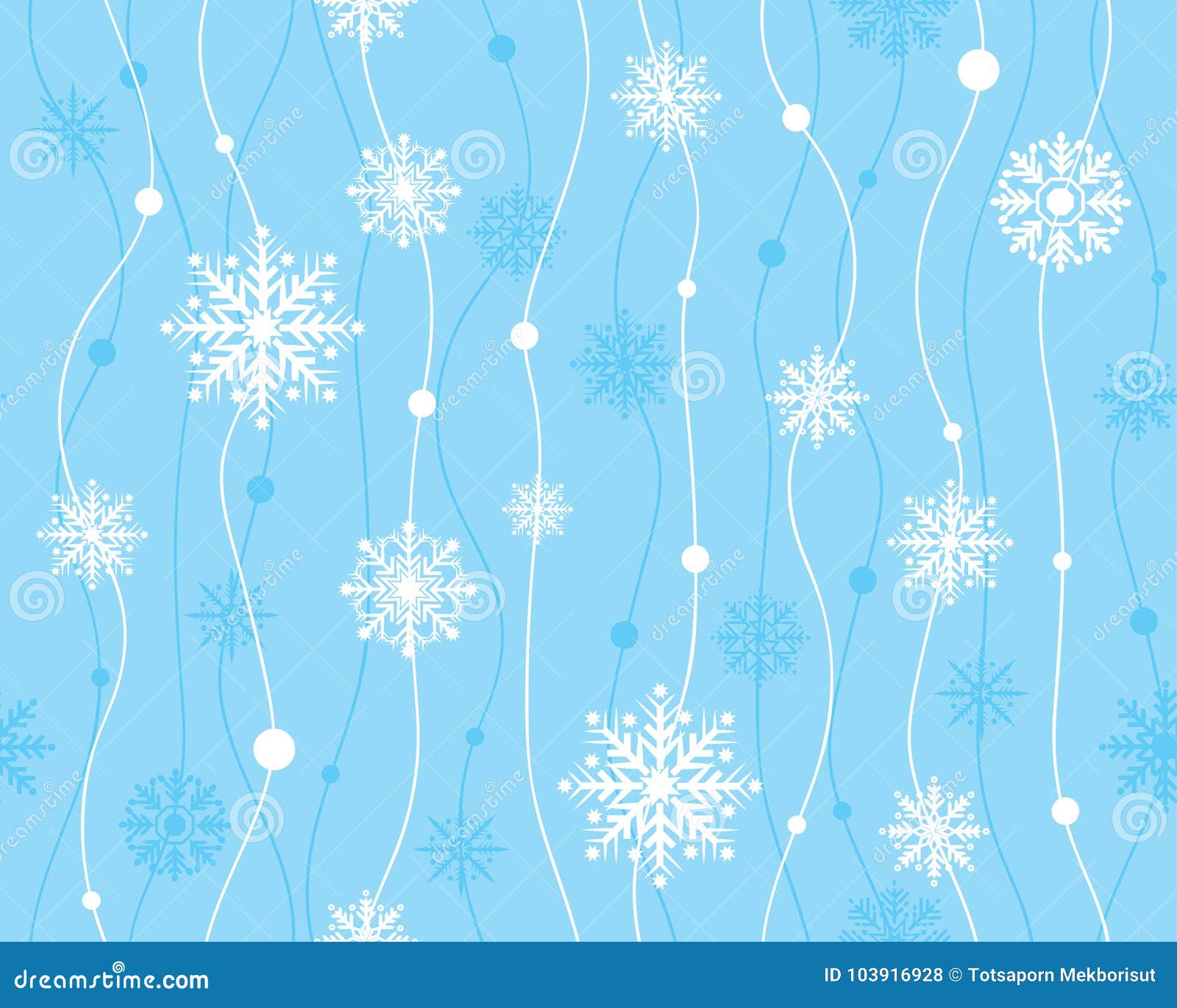  seamless pattern with snowflakes