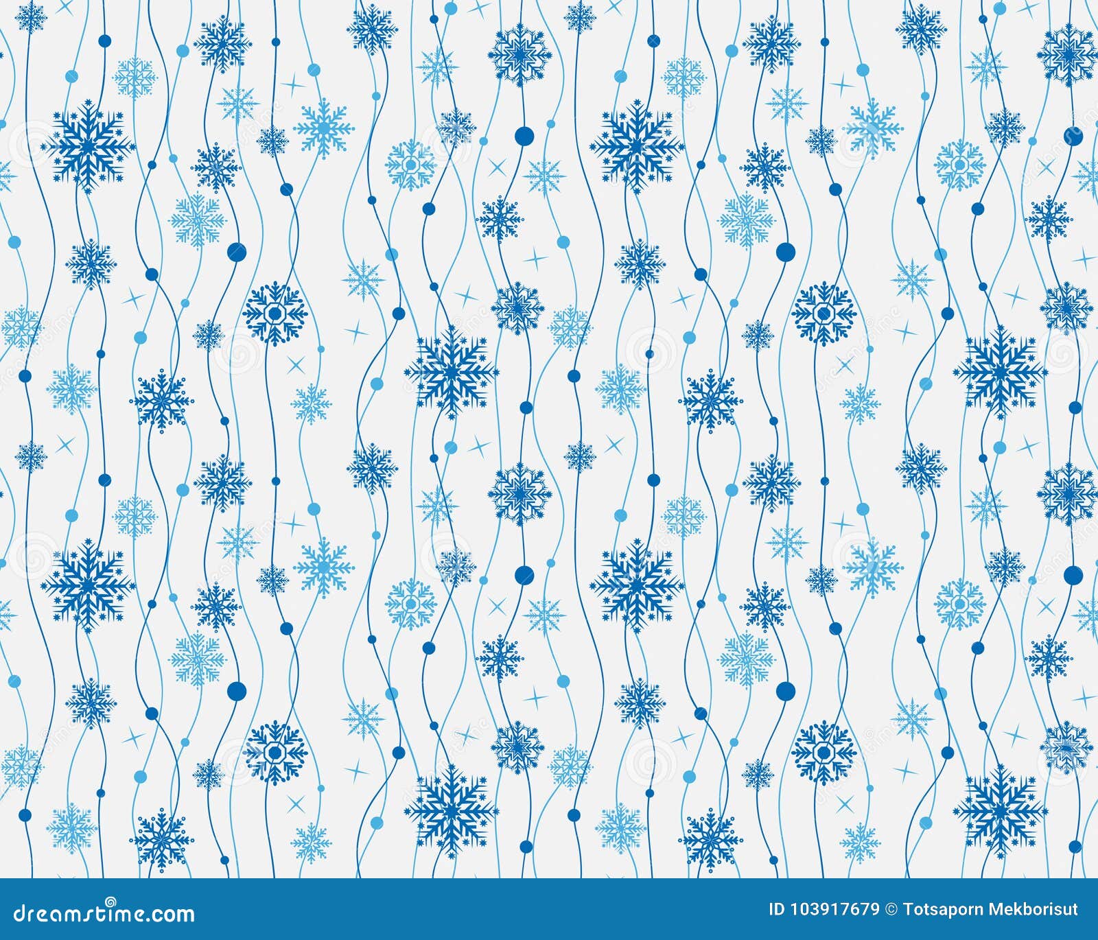  seamless pattern with snowflakes