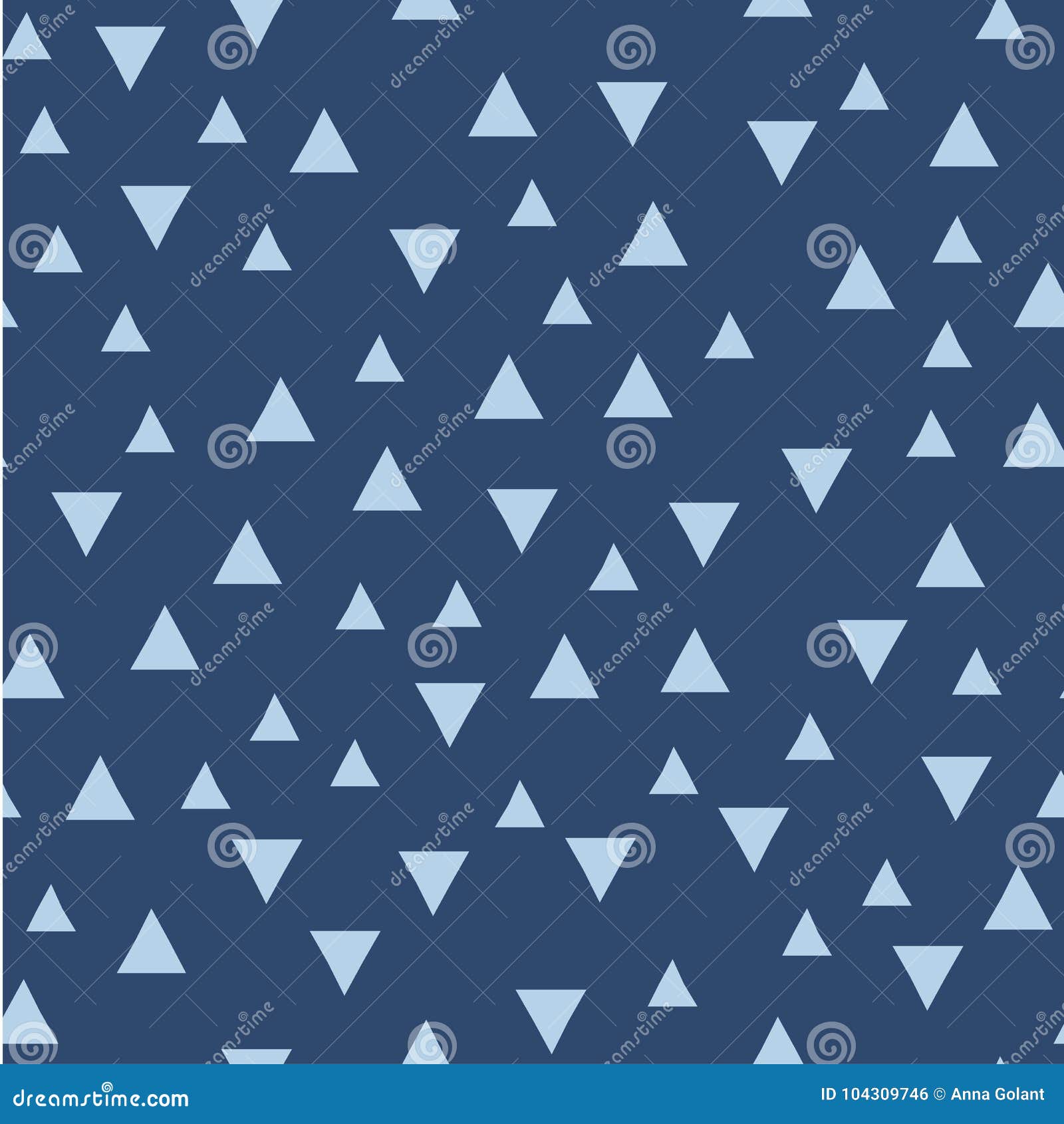 Vector Seamless Pattern With Triangles Modern Stylish Texture