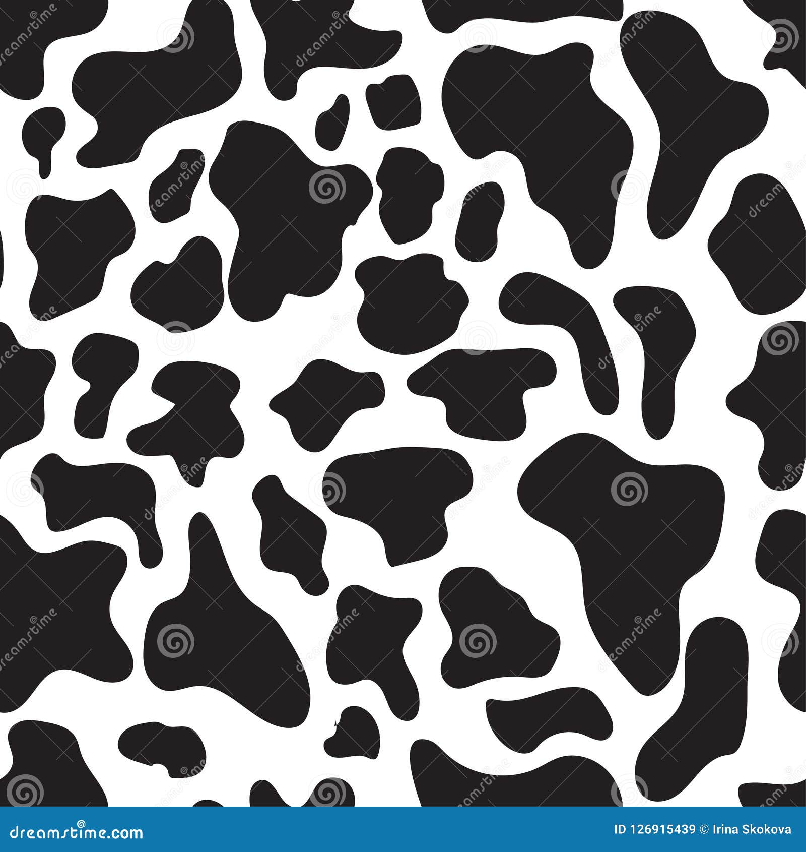  seamless texture. cow spots. trendy background.