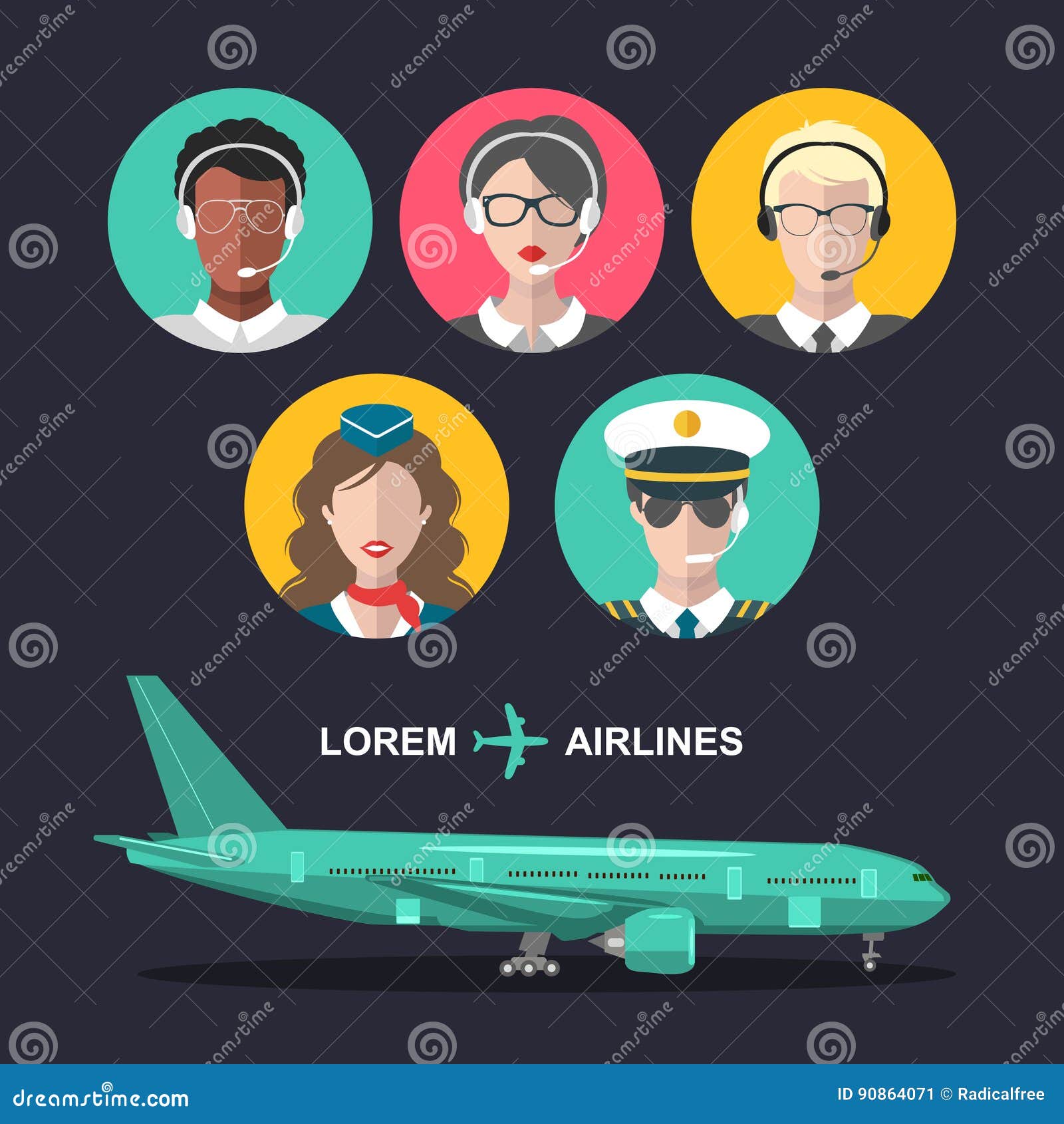 female aviation pilot avatar character Stock Vector Image  Art  Alamy