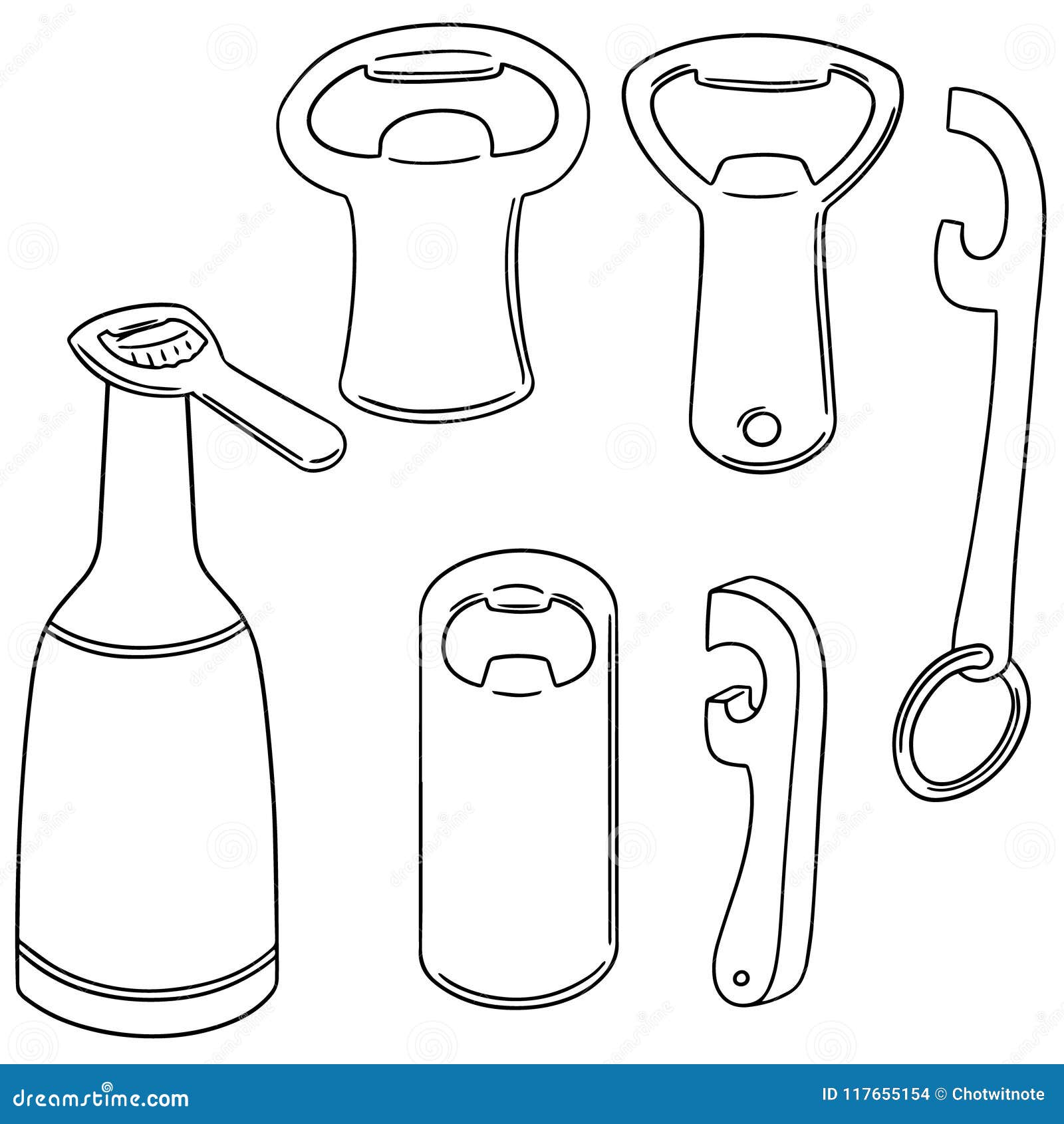 How to draw Bottle Opener 