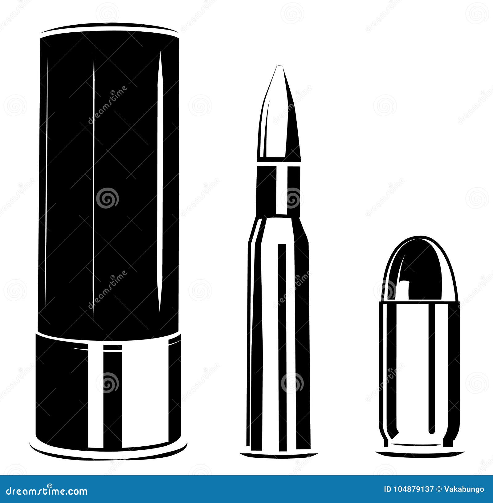  set bullet caliber of weapon