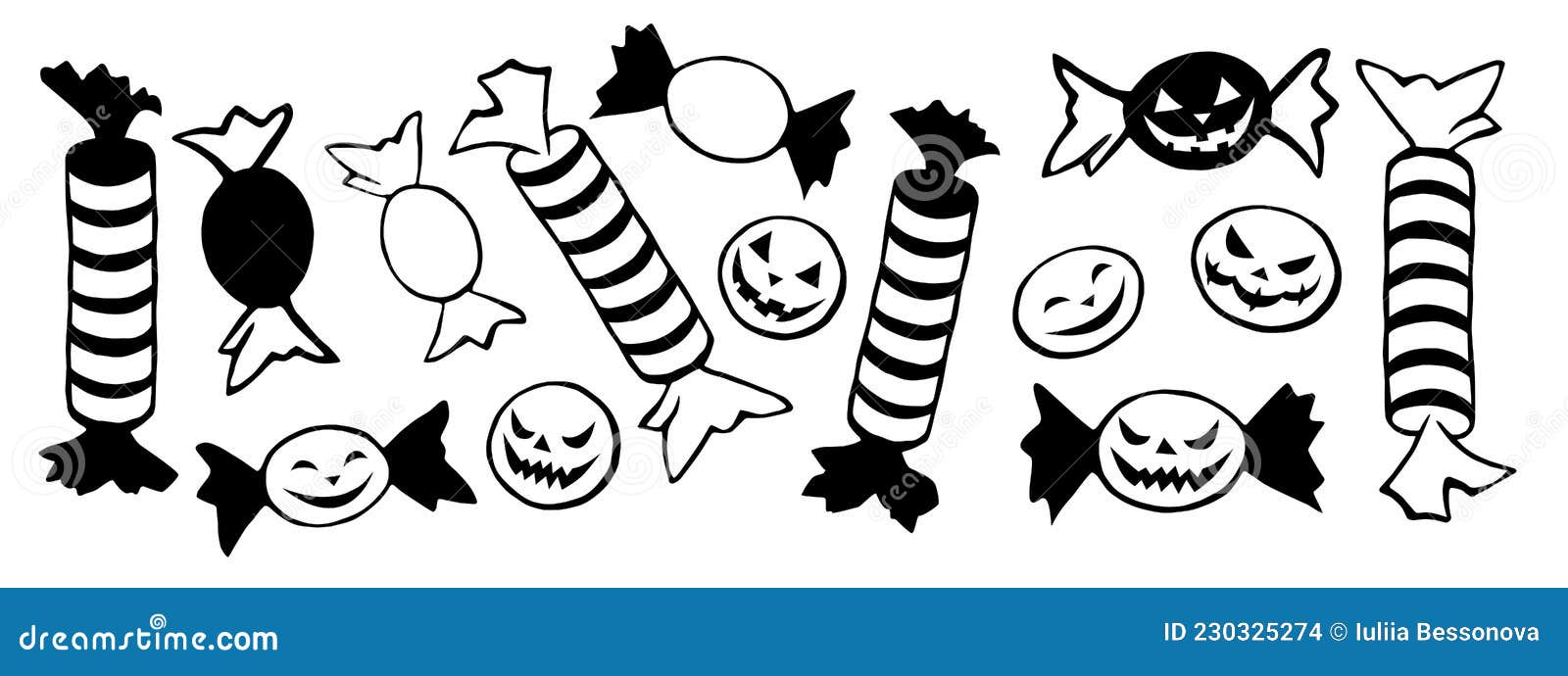 candy clipart black and white