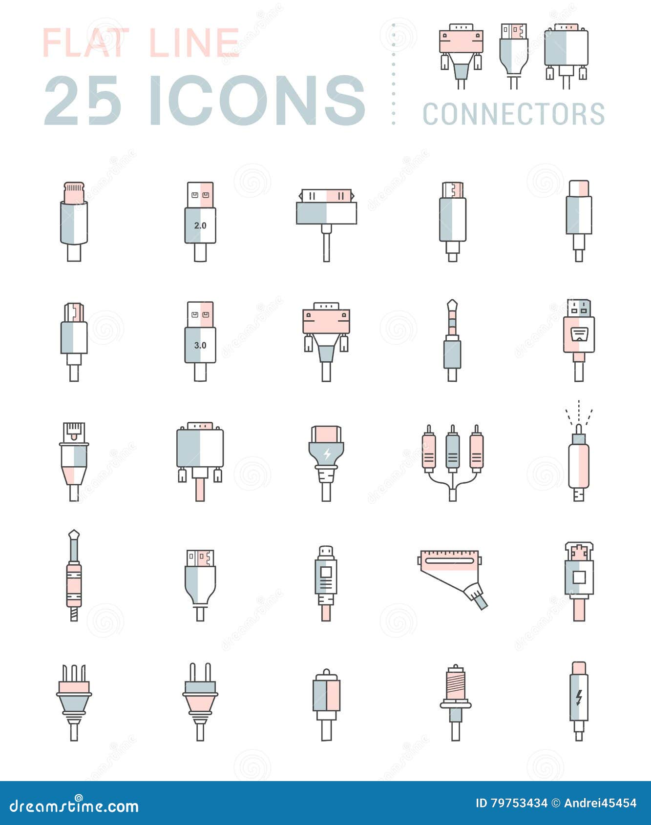 Premium Vector  Lightning plug in lightning connector icon set isolated on  transparent background port illustration vector graphic eps 10