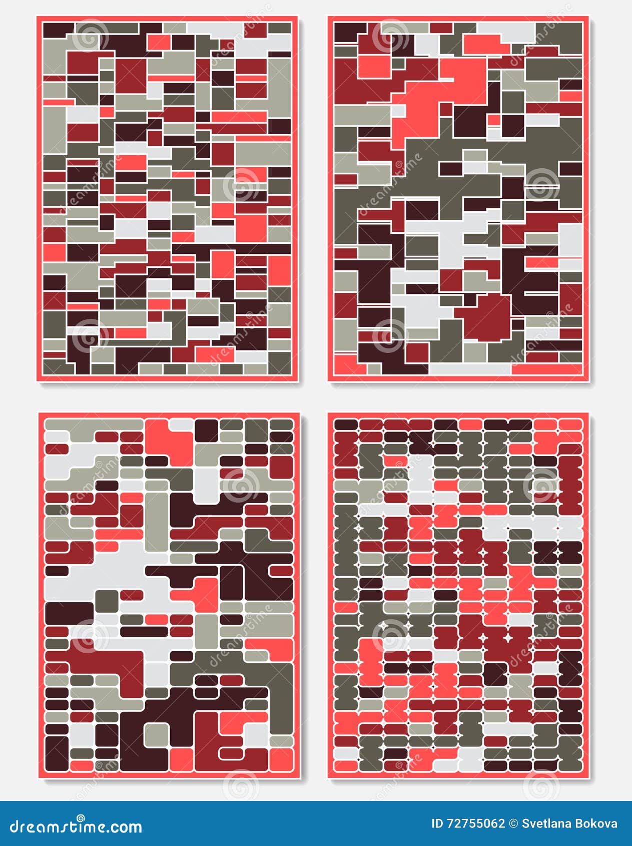 Download Vector Set Of Design Templates Stock Vector - Illustration of concept, card: 72755062