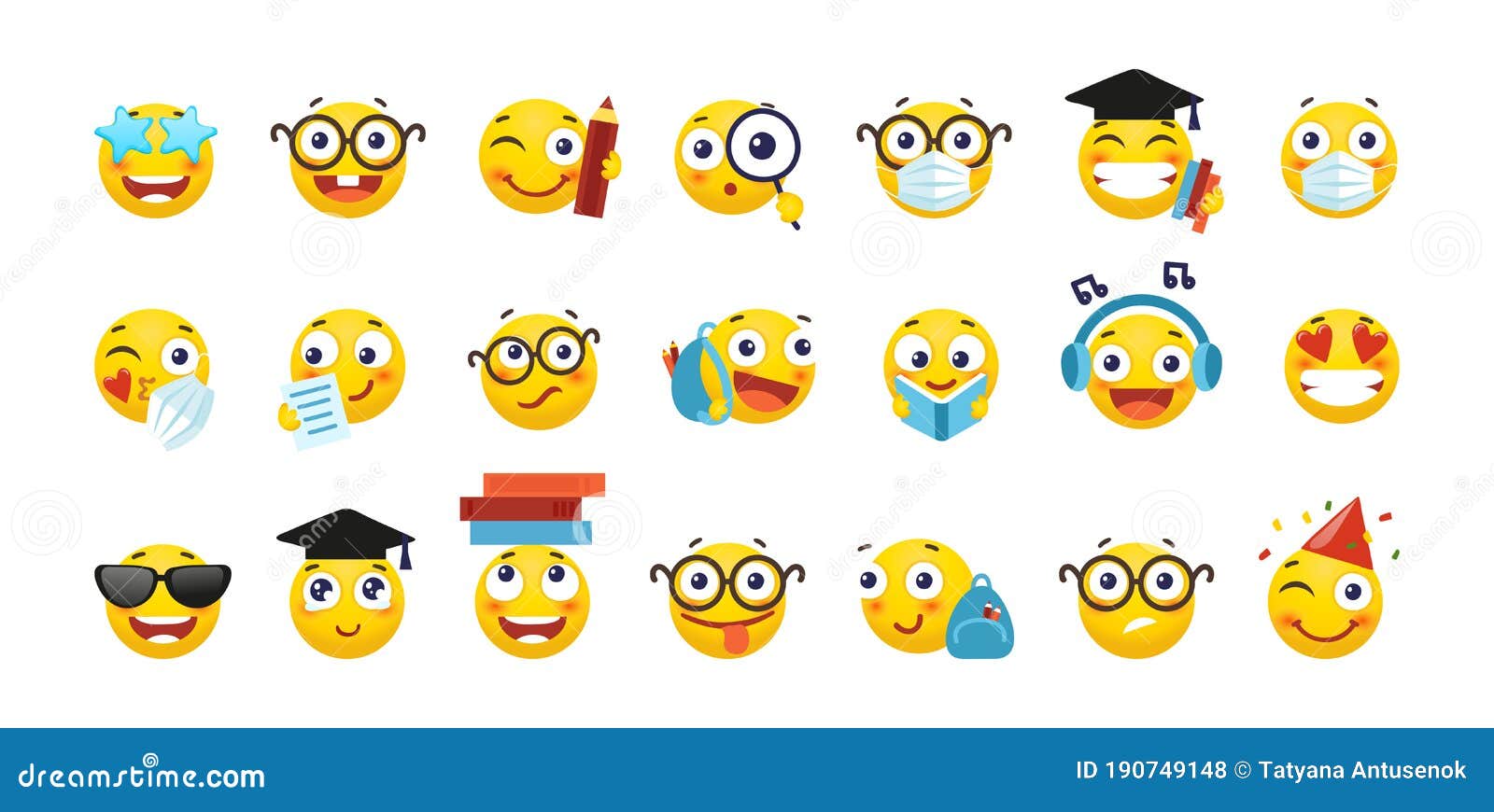 School Emoji Faces