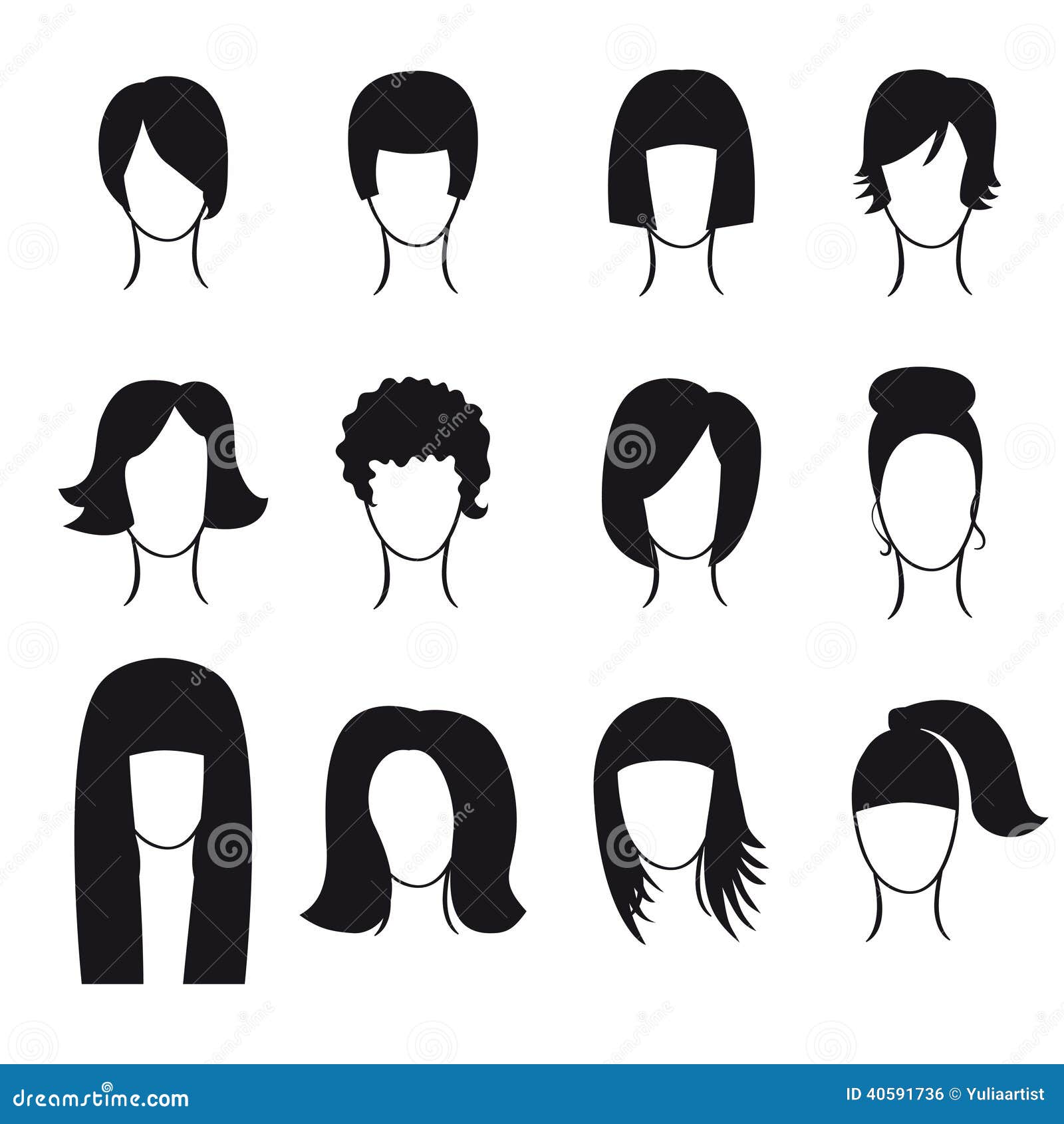Vector Set of Hair Styling Icons Stock Vector - Illustration of portrait, hairdresser: 40591736 Vector Set of Hair Styling Icons Stock Vector - Illustration of portrait, hairdresser: 40591736