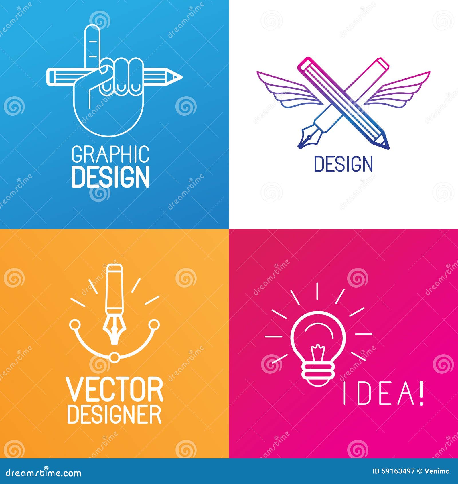 Download Vector Set Of Logo Design Elements Stock Vector ...