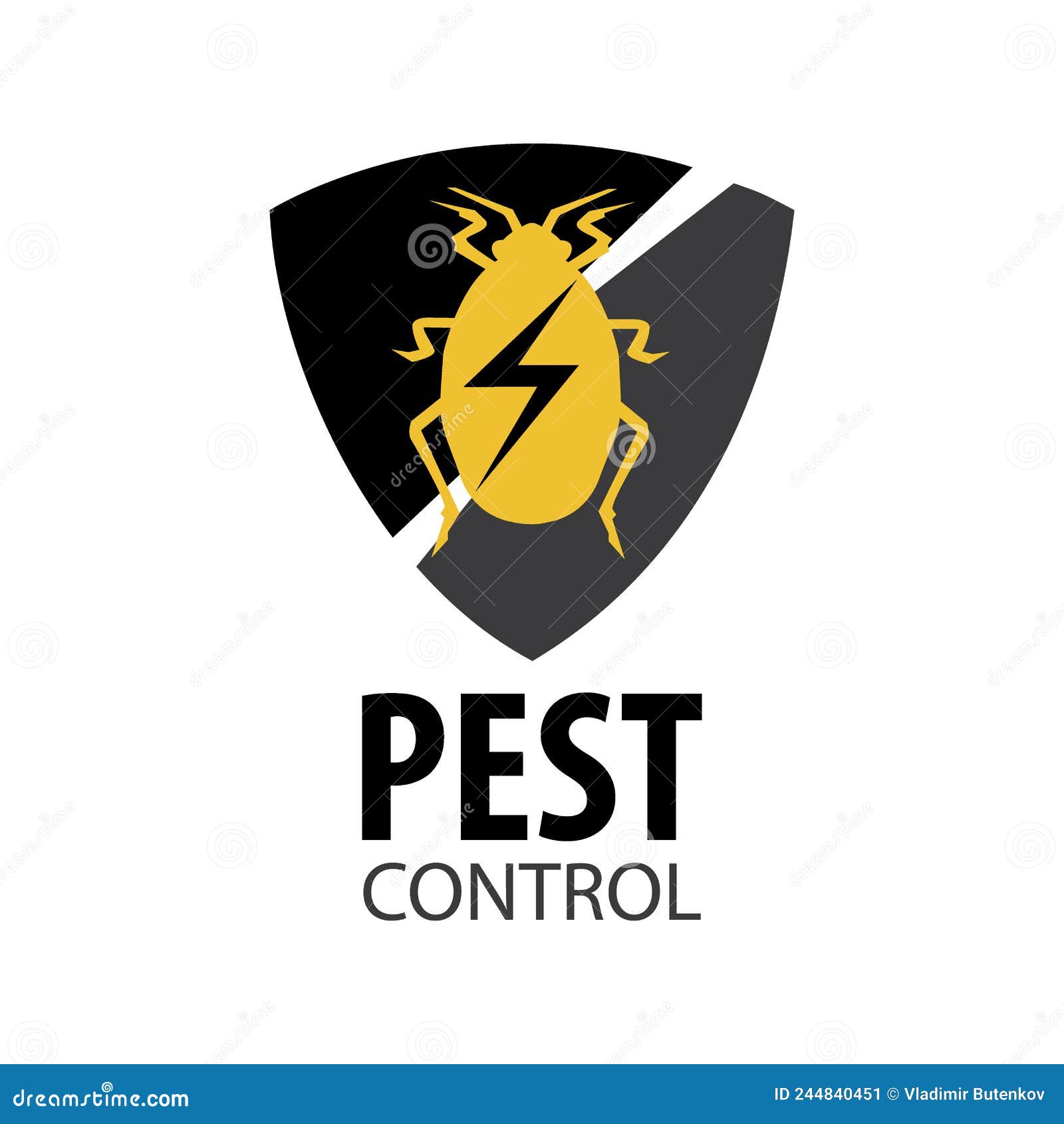 Vector Set of Logos for Pest Control Company Stock Vector Illustration of cockroach