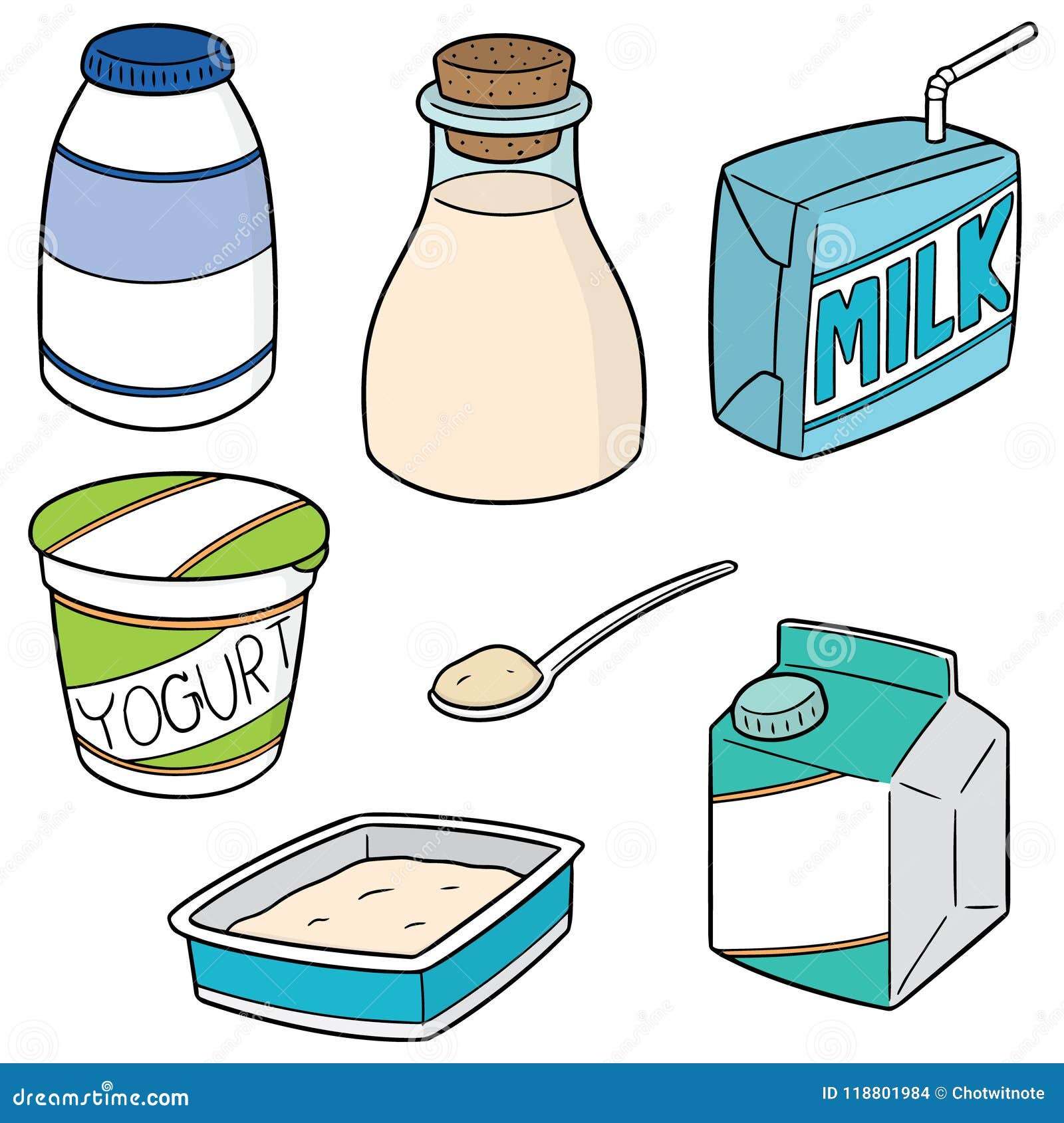 Drawing Diary Milk Products Hand-drawn Illustration Stock Illustration  111488897 | Shutterstock