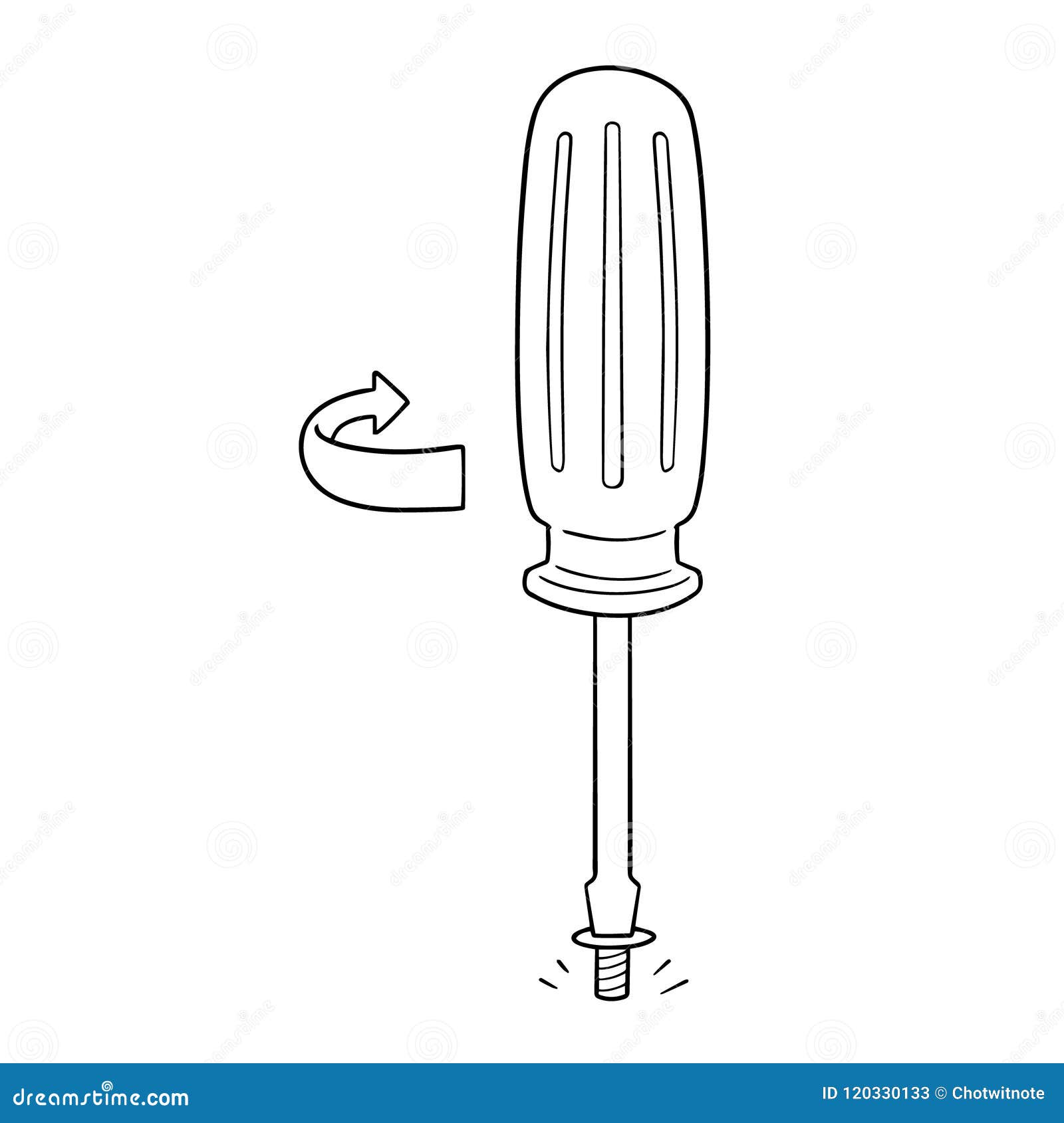 Vector Set of and Screwdriver Stock Vector - Illustration of element