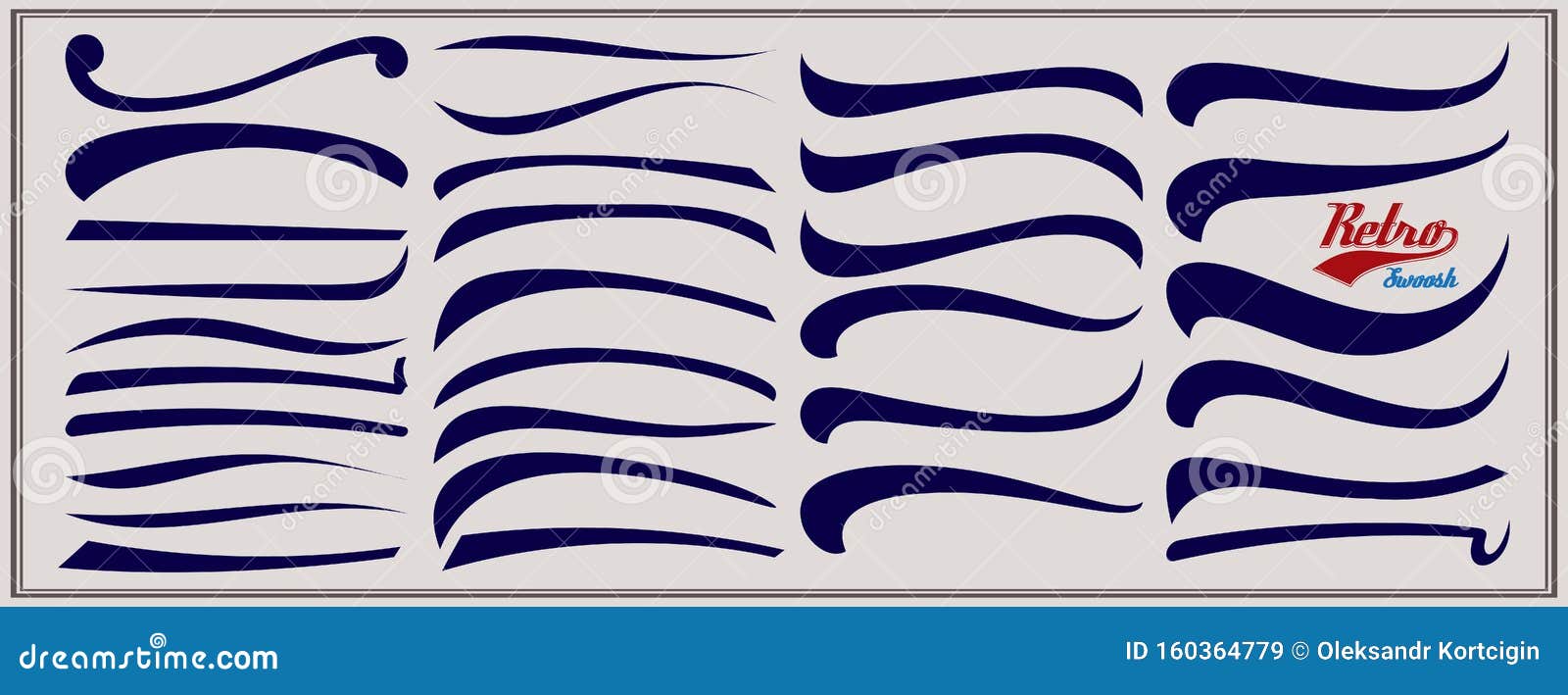  set of texting tails. sport logo typography  s. swirl swash stroke , curl typographic 