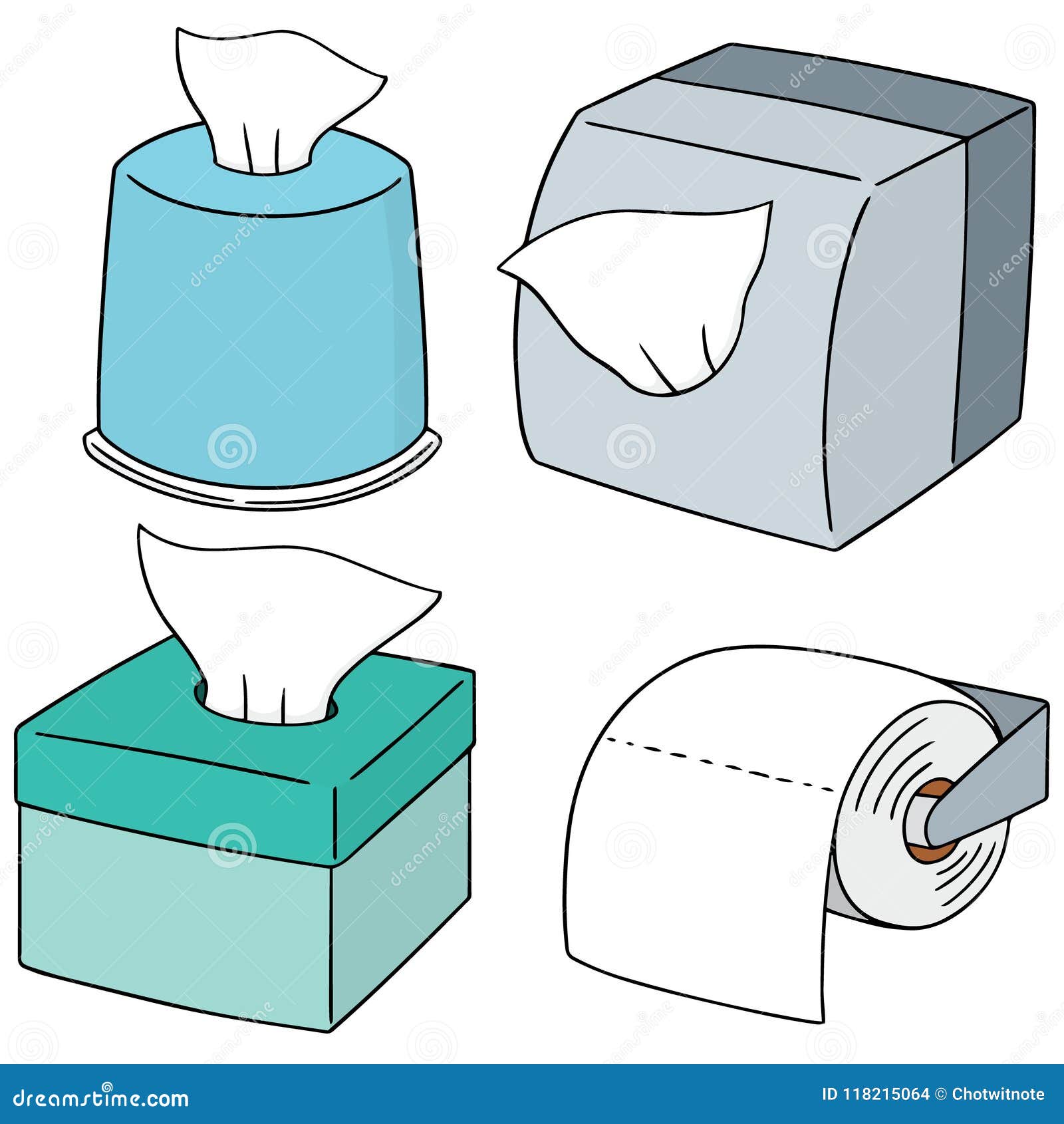 Vector set of tissue paper stock vector. Illustration of health - 118215064 Vector set of tissue paper stock vector. Illustration of health - 118215064