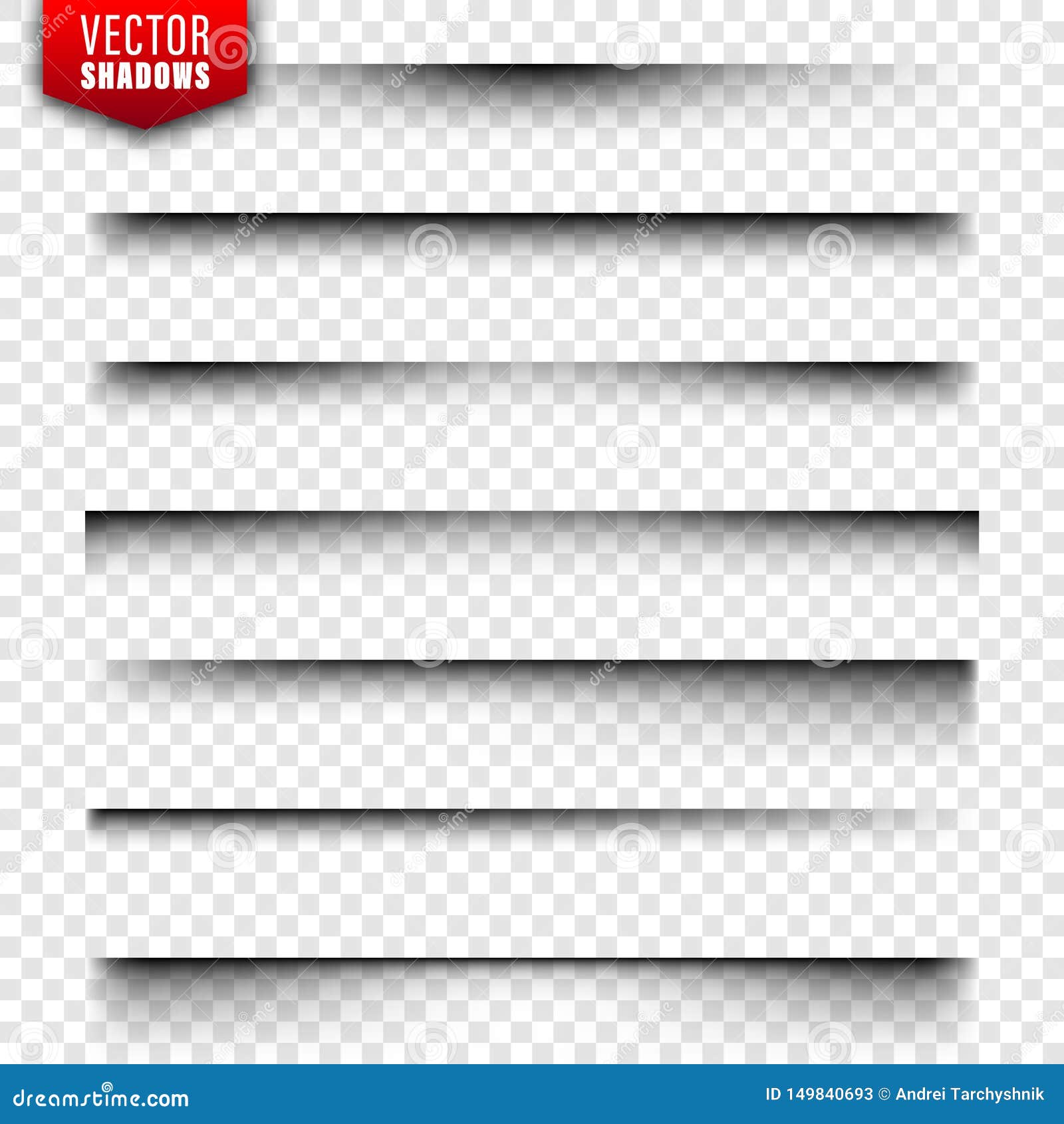 Download Vector Shadows Set. Page Dividers On Transparent ...