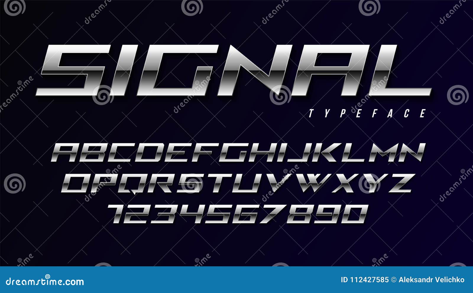Download Vector Shiny Silver Display Font Design, Alphabet Stock ...