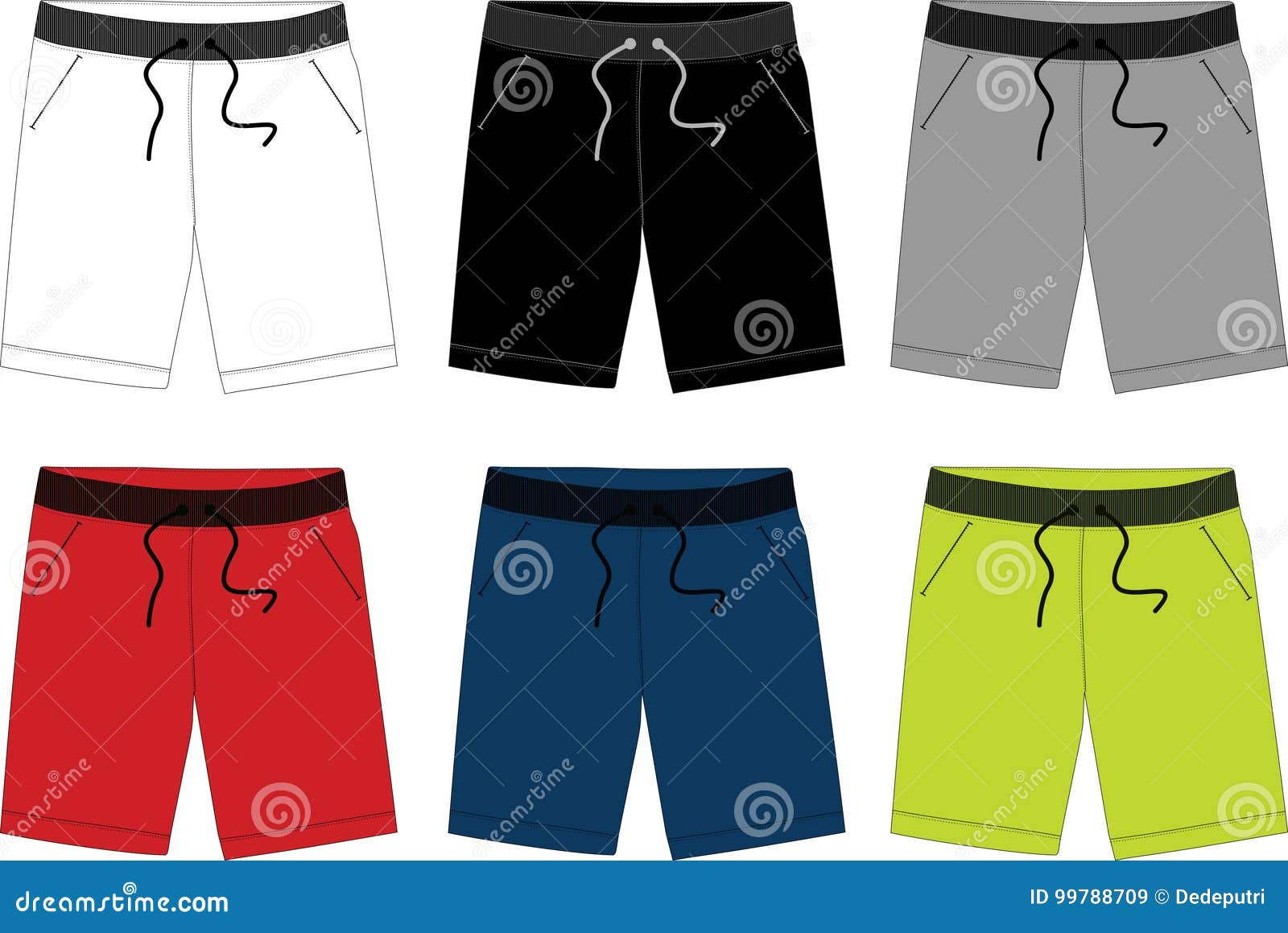 Vector Short Pants for Men 003 Stock Vector - Illustration of brand ...