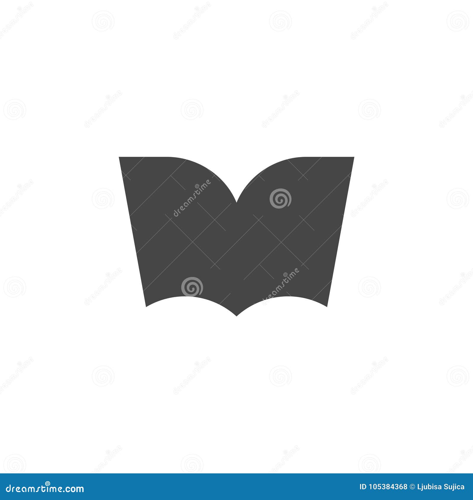 Vector sign book icon stock vector. Illustration of information 105384368