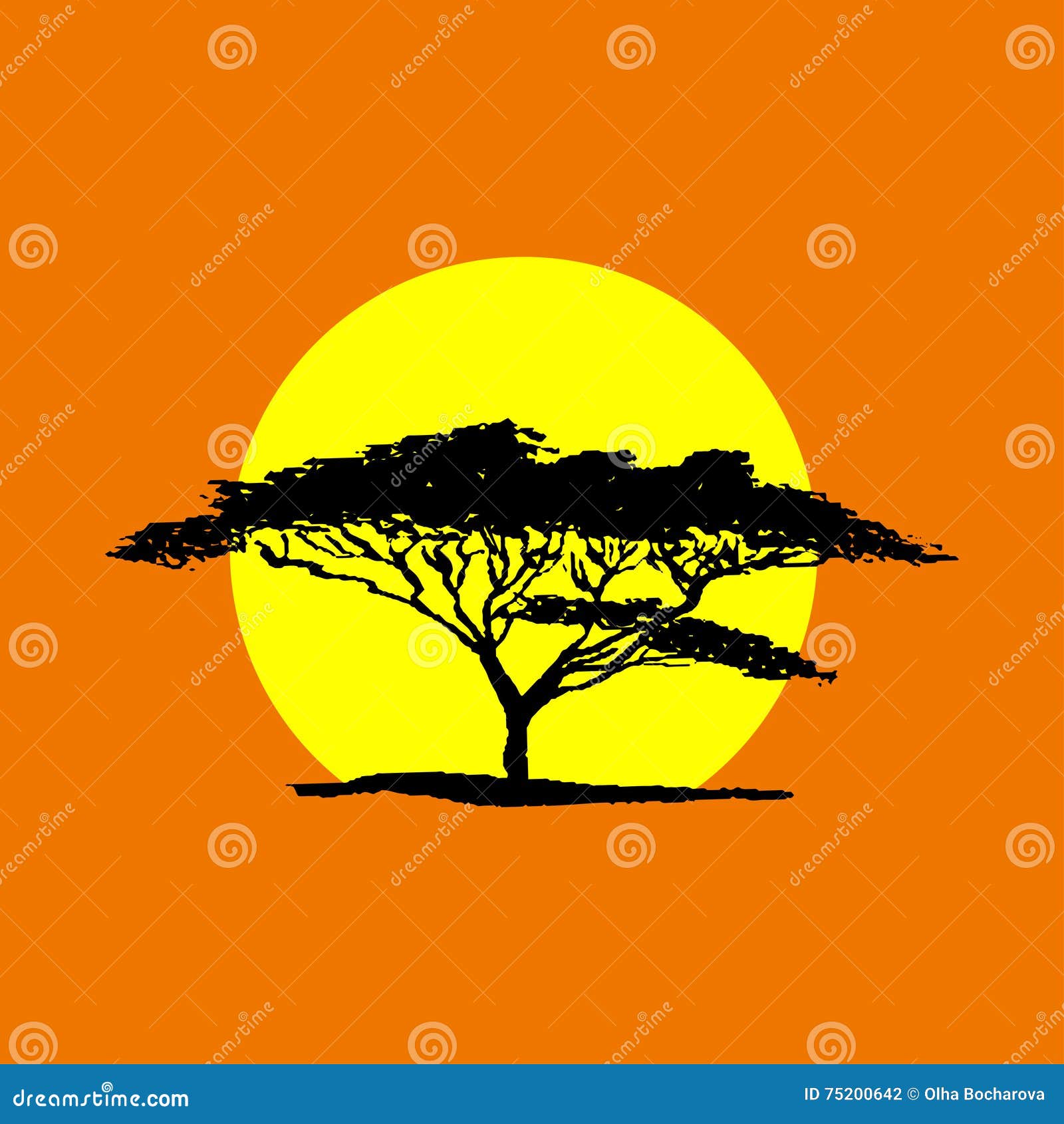 african safari sunset wallpaper